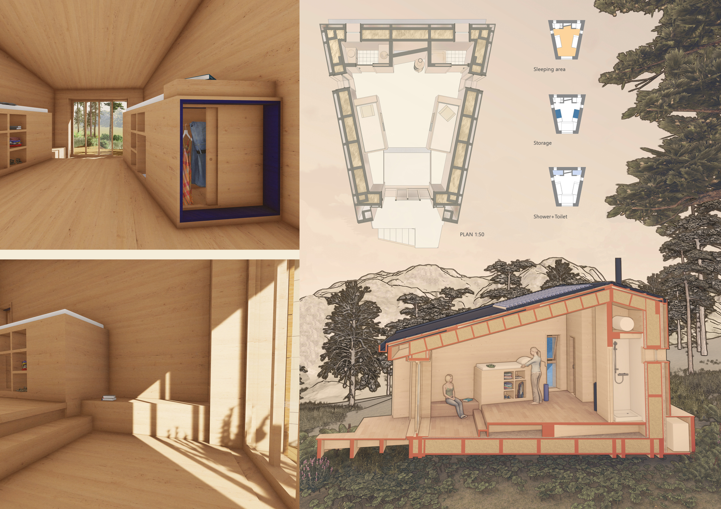 Architecture project // Straw Bale Retreat Featuring Integrated ...