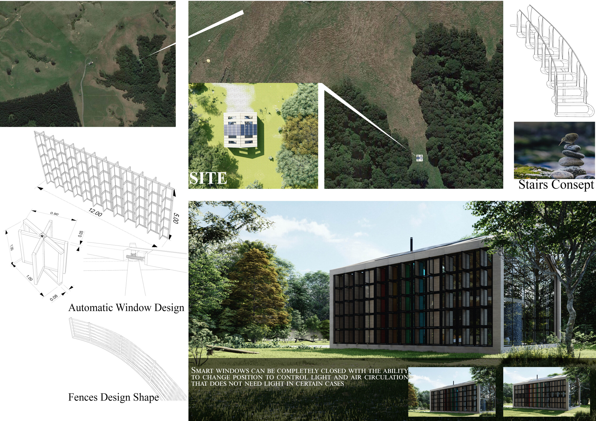 Architecture project // Rotating Windows and Parametric Wood Create ...