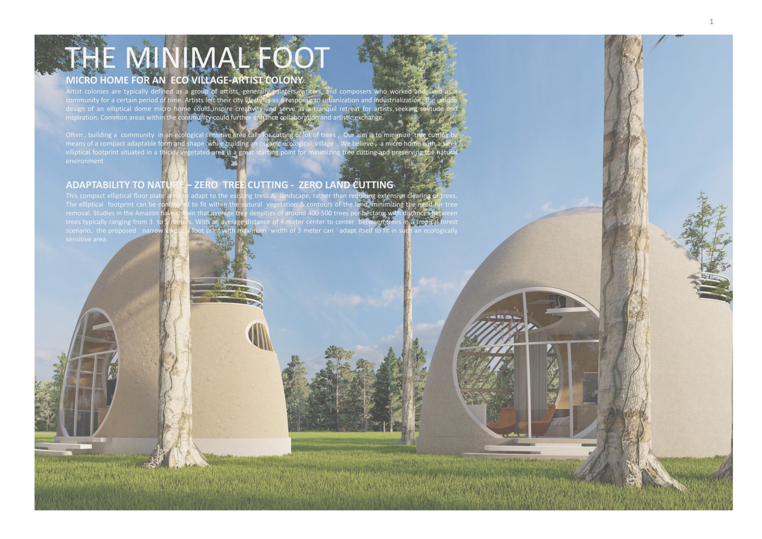 Architecture project // Bamboo Reinforced Structure Merging Elliptical ...