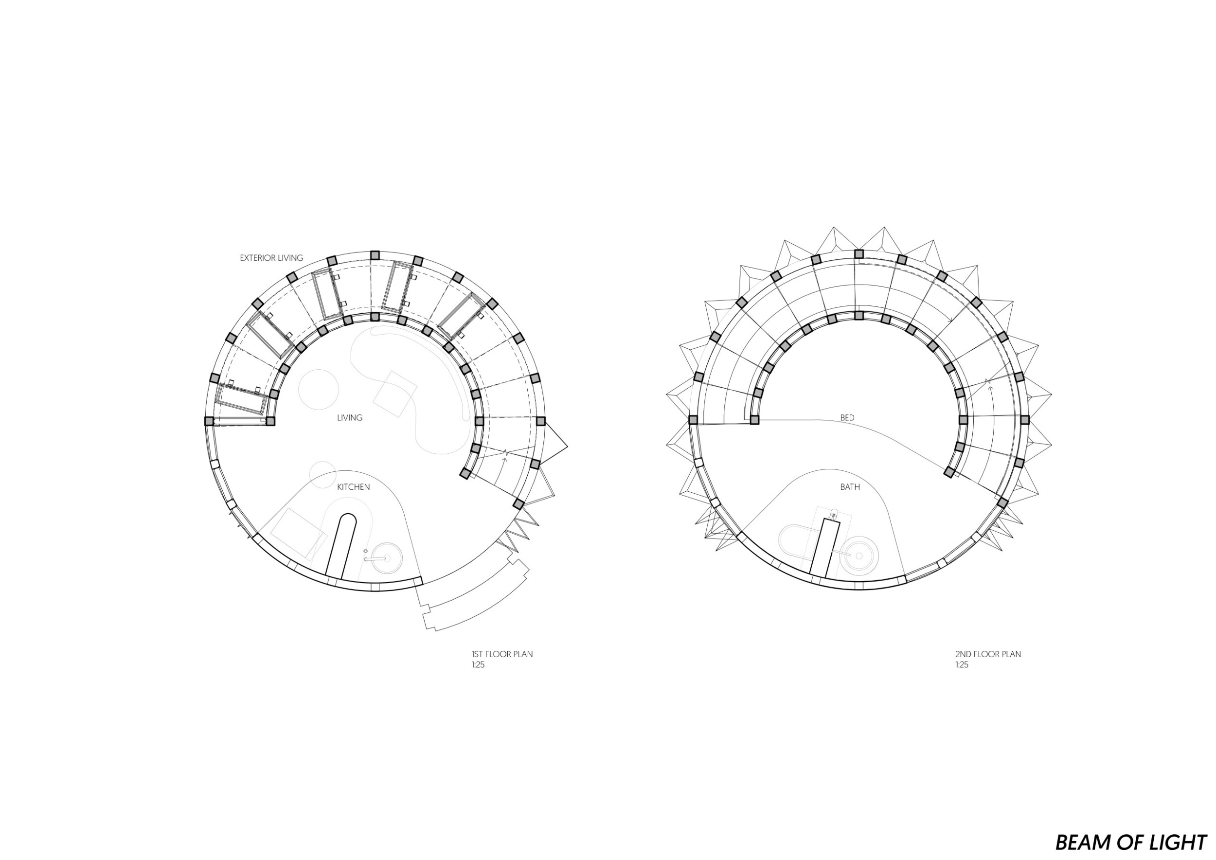 Plan Transparency Example Architecture Architecture project // Translucent Panels and Tapered Forms in a ...