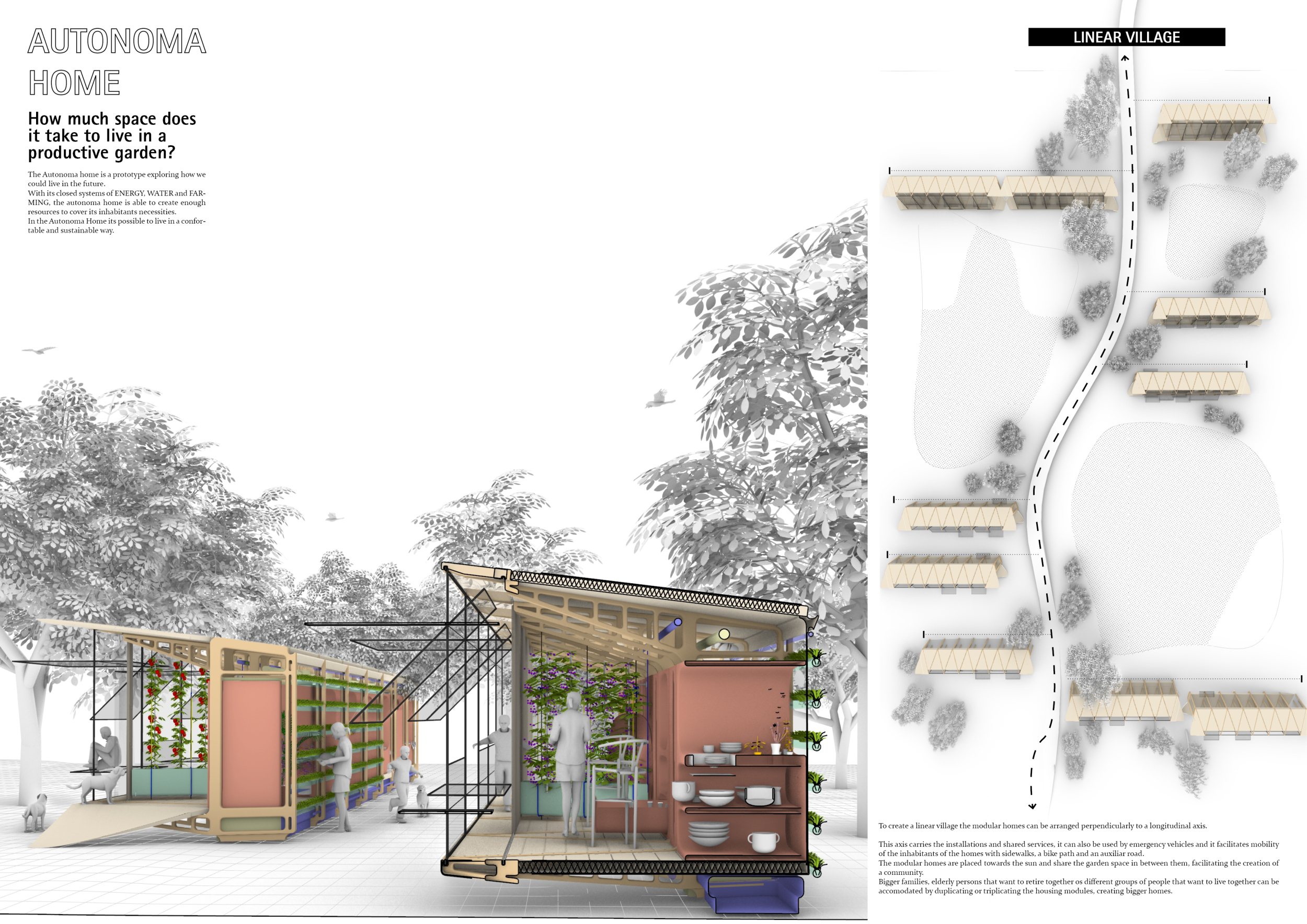 Architecture project // V-Shaped Greenhouse with Integrated Hydroponics ...