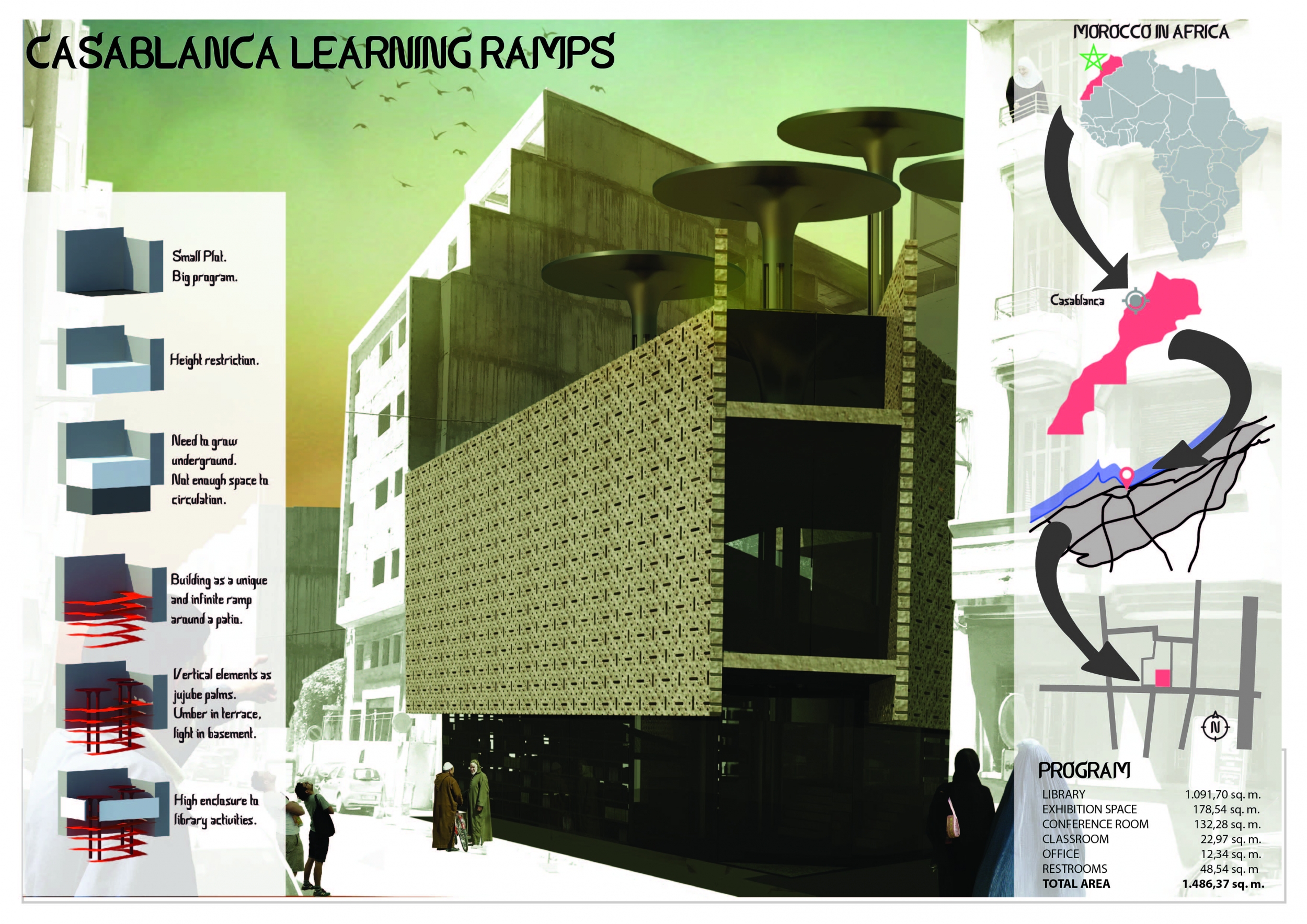 Architecture project // Continuous Ramps of Natural Light and Metal ...