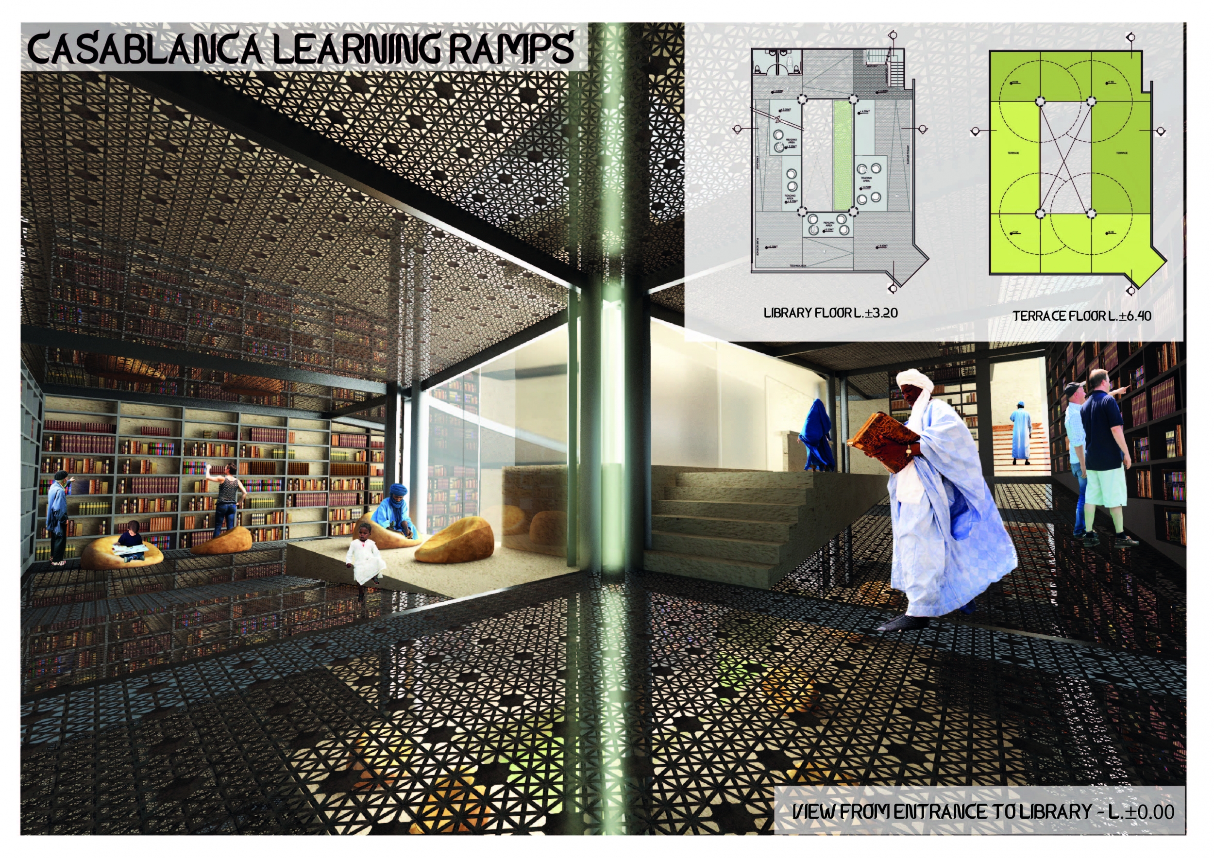 Architecture project // Continuous Ramps of Natural Light and Metal ...