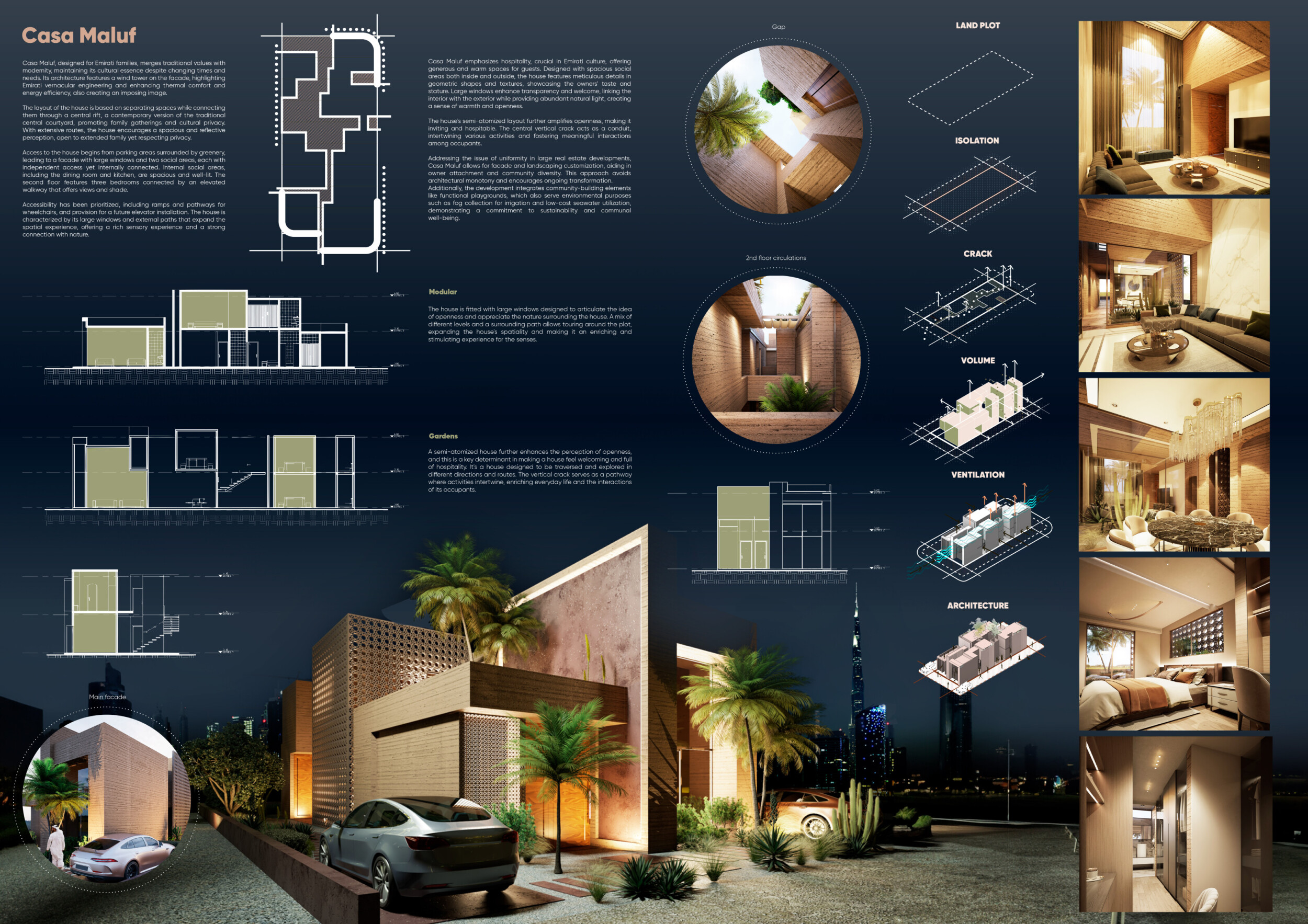 Architecture project // Perforated Concrete Panels and 3d-Printed ...