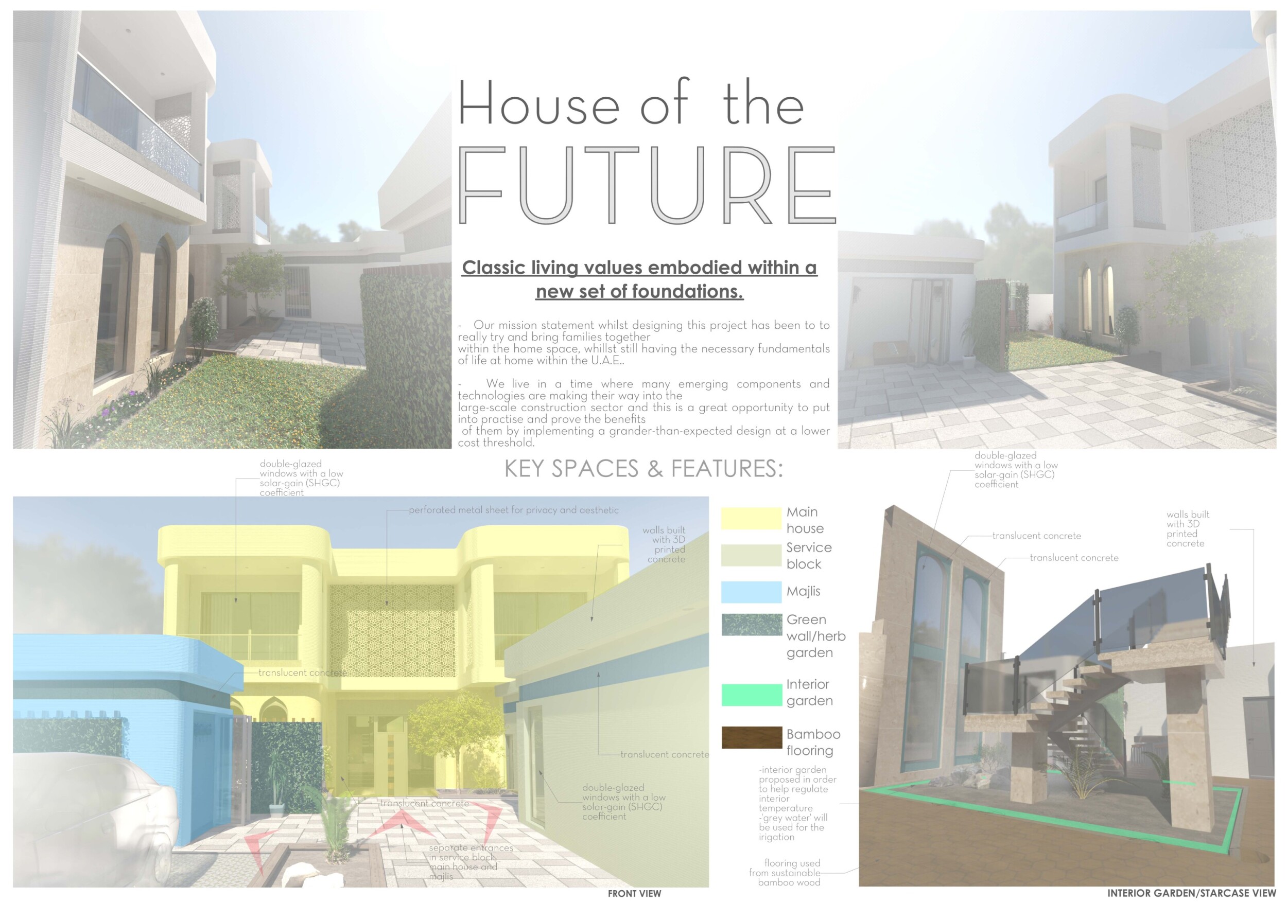Framework Translucent Architecture project // Translucent Concrete and Bamboo Framework ...
