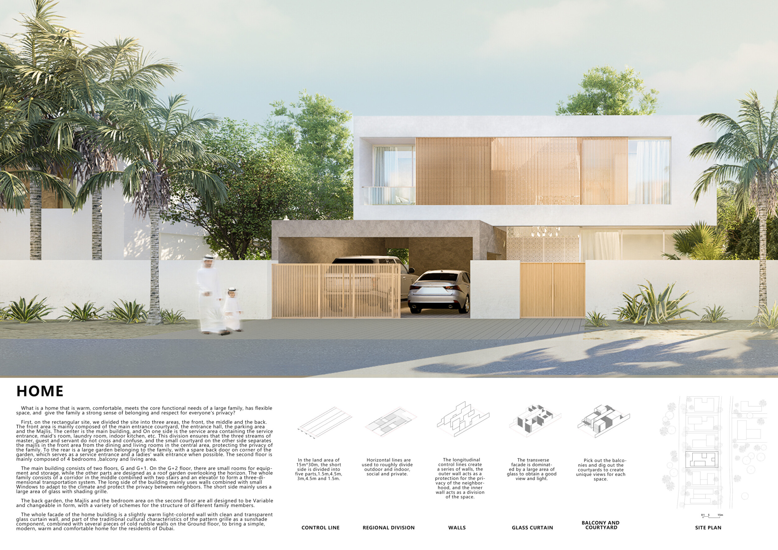 Vari Spaces Architecture project // Variable Spaces Enhanced by Concrete and Glass ...