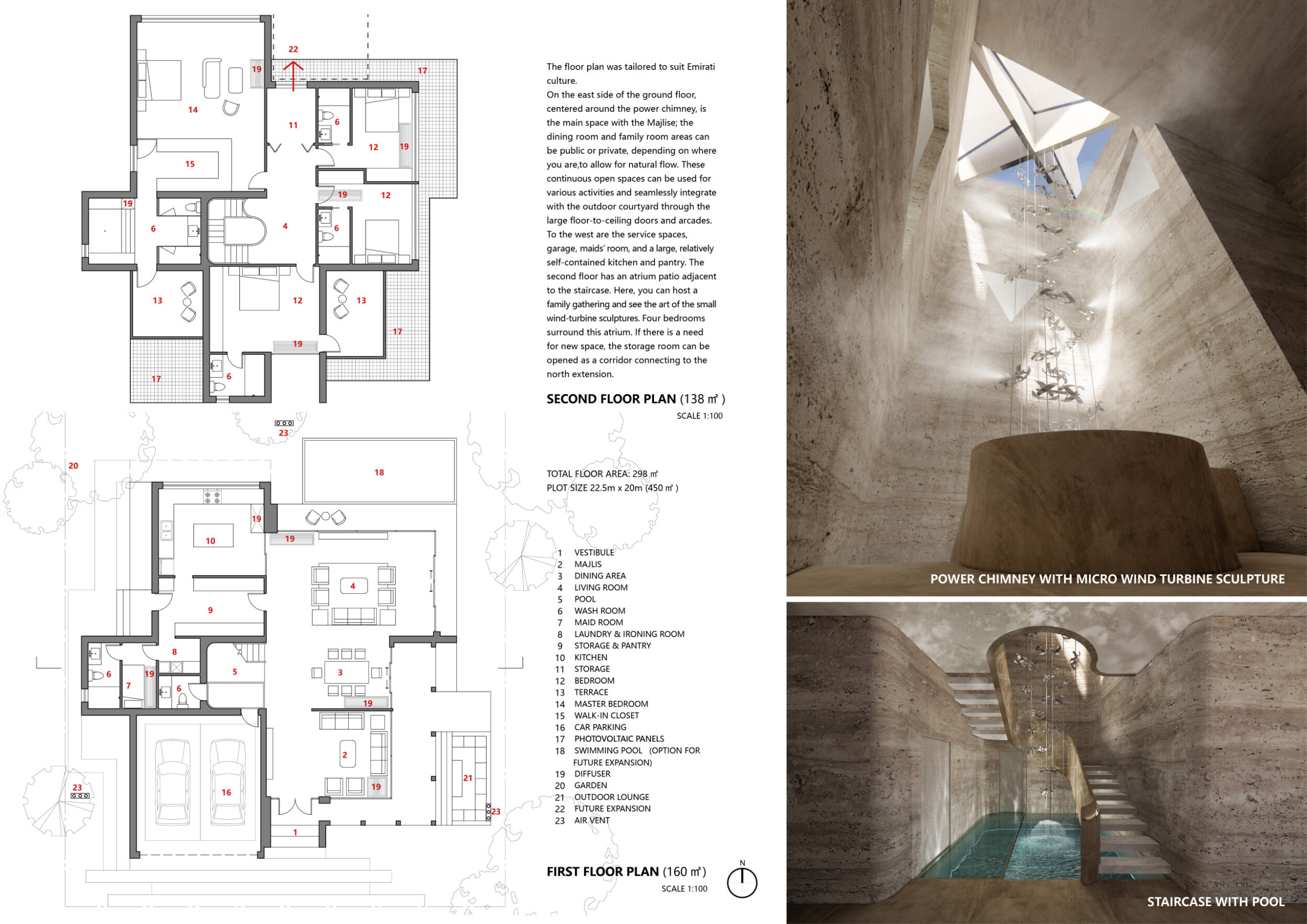 Uae Rammed Earth Architecture project // Power Chimneys and Rammed Earth Create a ...