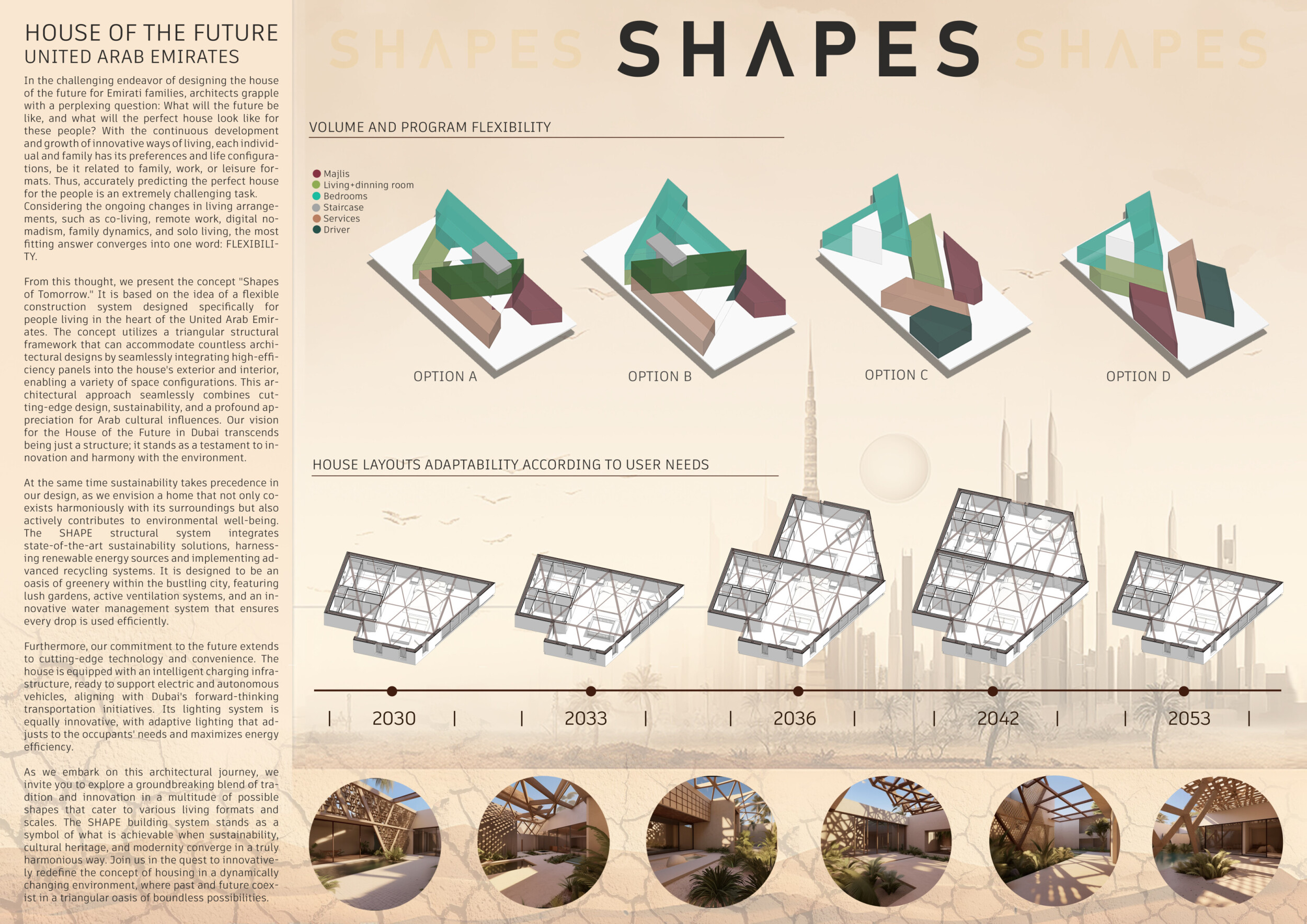 Stacked Triangular Forms Architecture project // Triangular Forms and 3d Printed Modules in ...