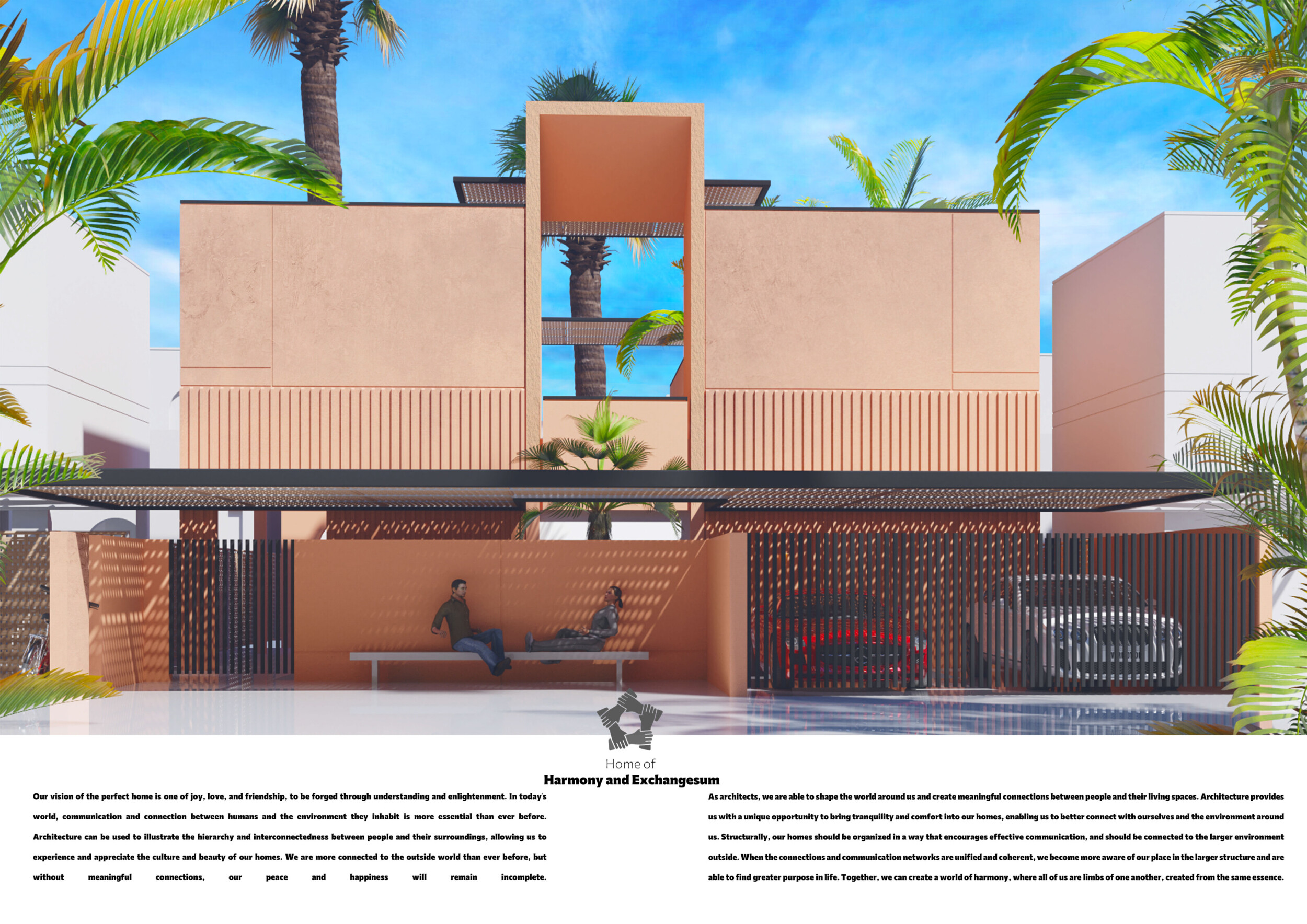 Architecture project // Date Palm Ash and Natural Light Shape a ...