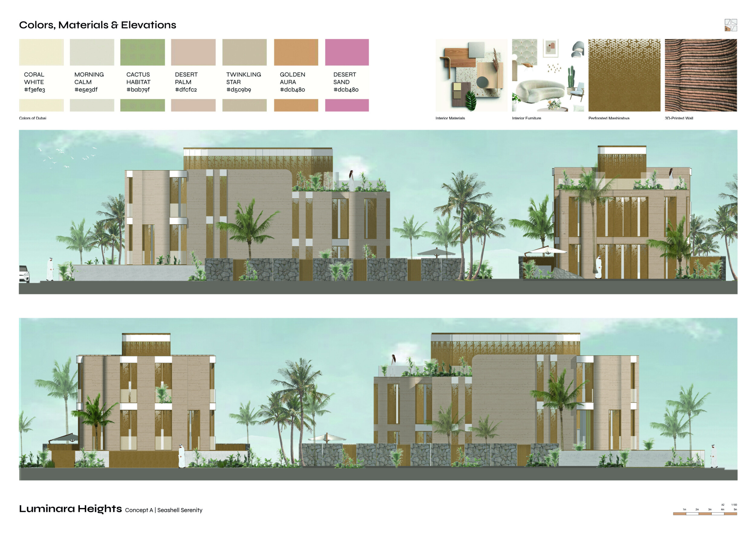 Architecture project // Textured Concrete and Glass Facades Merging ...