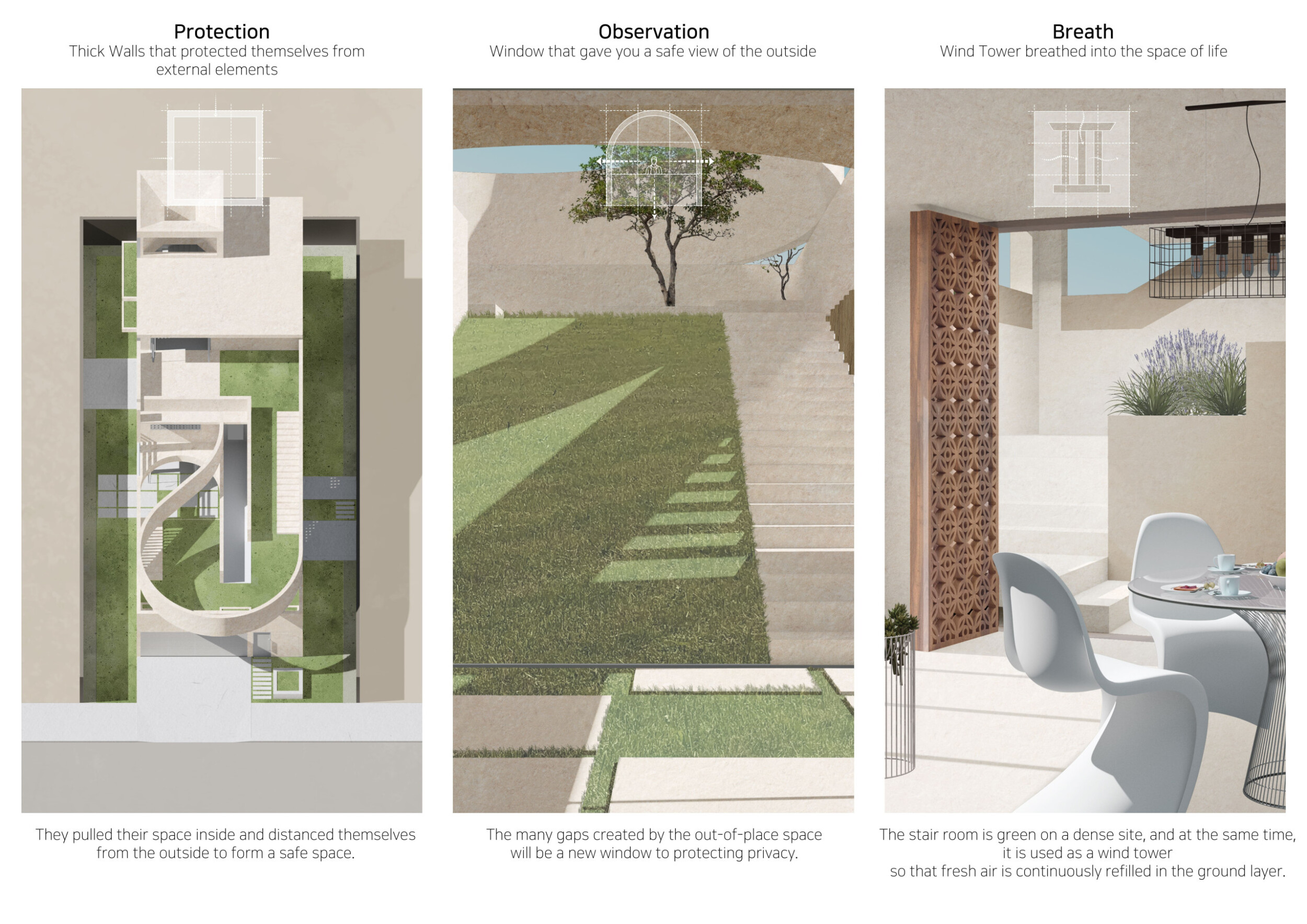 Architecture project // Patterns of Shade Created with Natural Plaster ...