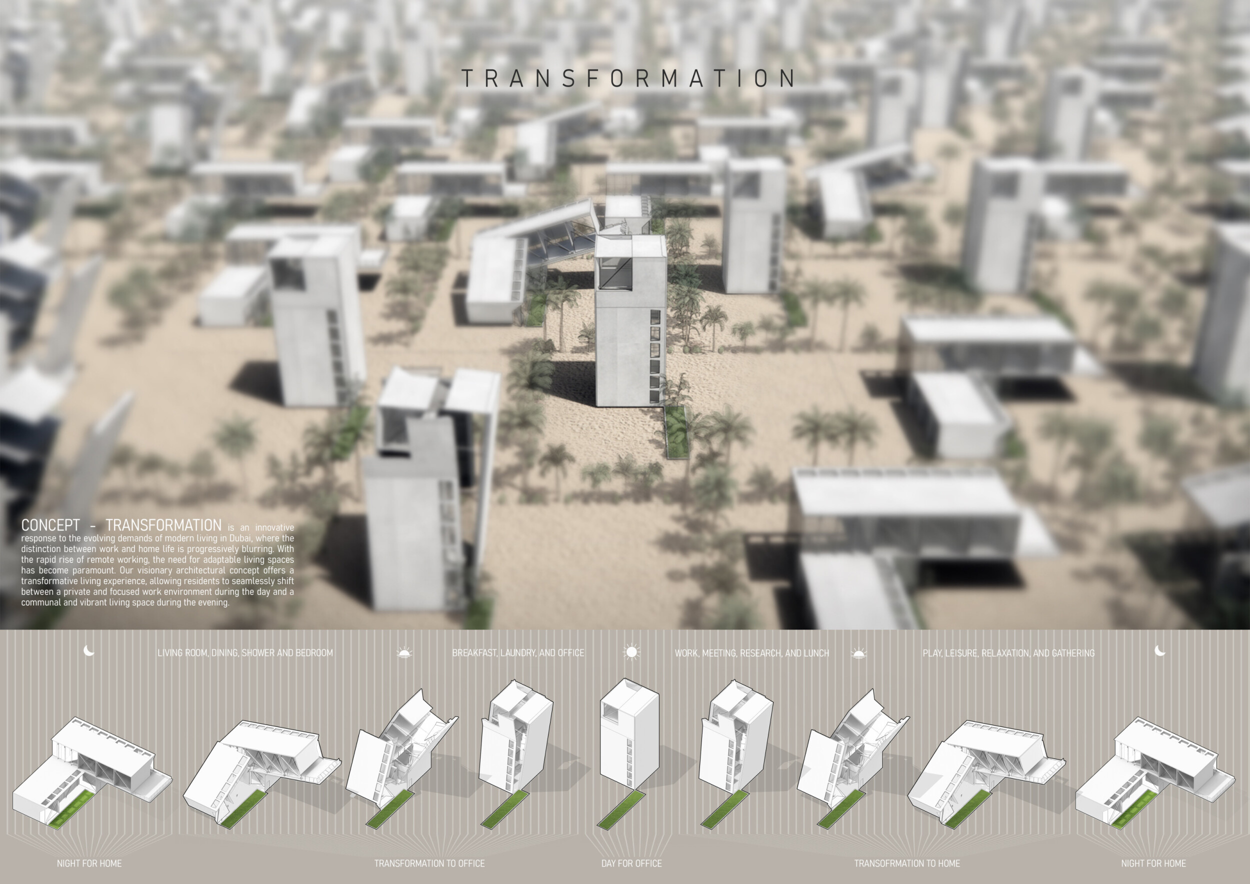 Architecture project // Modular Spaces with Transparent Facades and ...
