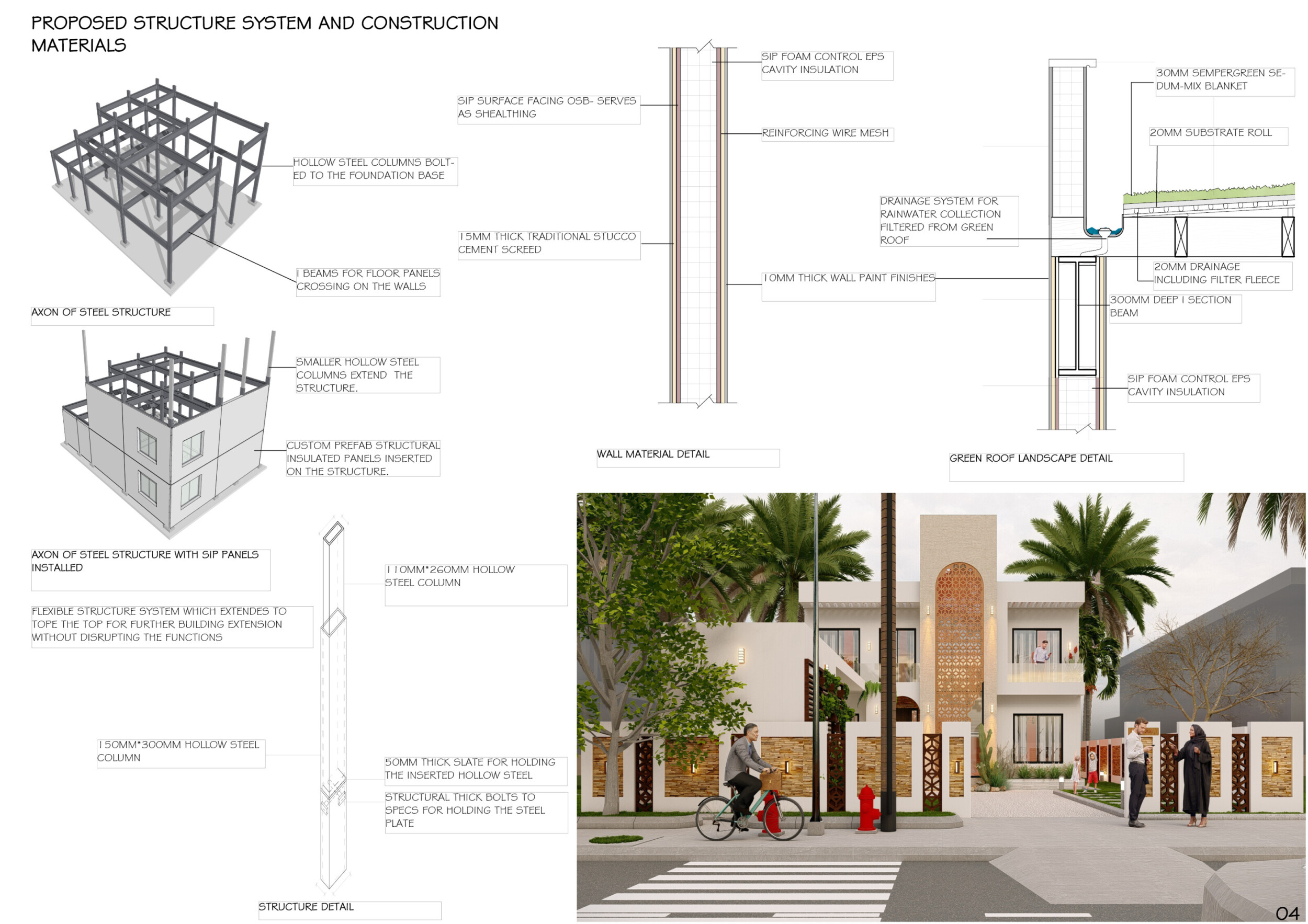 Environment Rfesolution Archutectural Panel Architecture project // Water Recycling Home with Structural Insulated ...