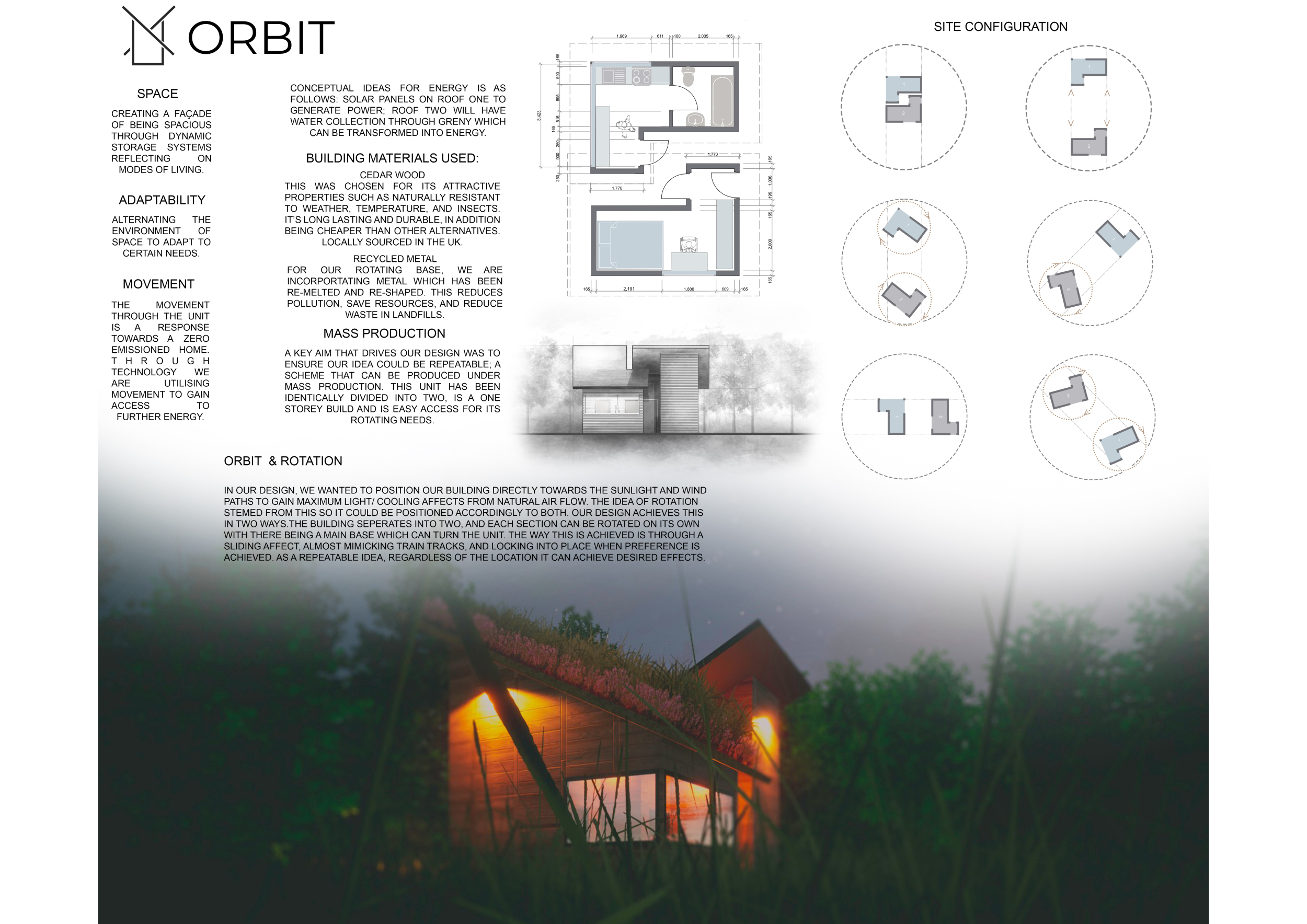 Architecture project // Rotating Structure Utilizing Recycled Metal and ...