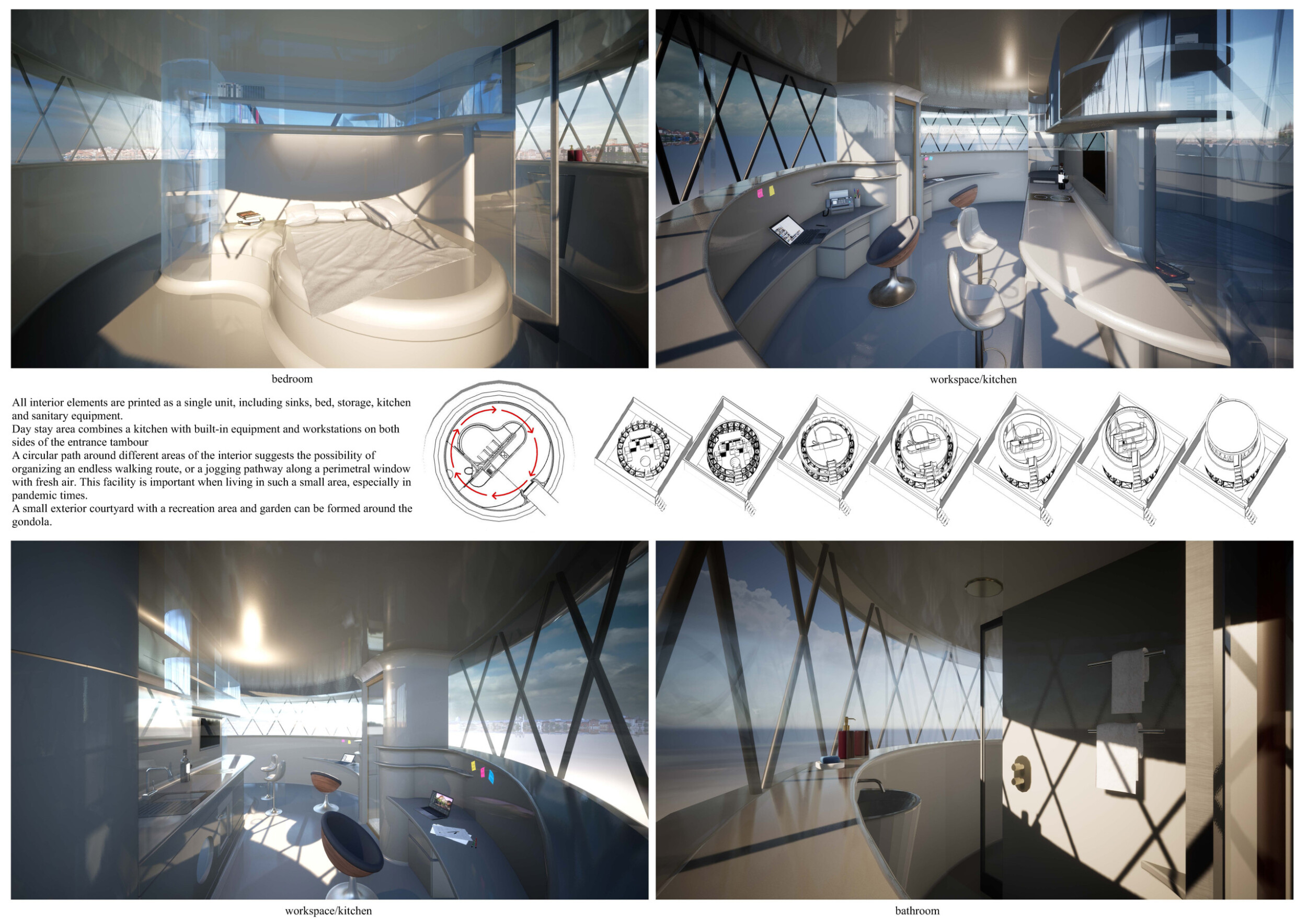 Architecture project // Elevated Living Units Crafted from Carbon Fiber ...