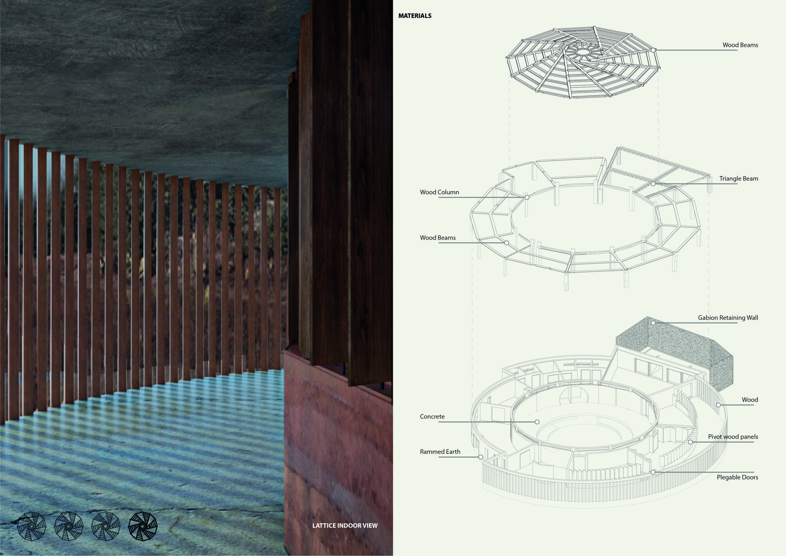 Dome Rammed Earth Structure Architecture project // Dome-Covered Community Hub with Rammed Earth ...