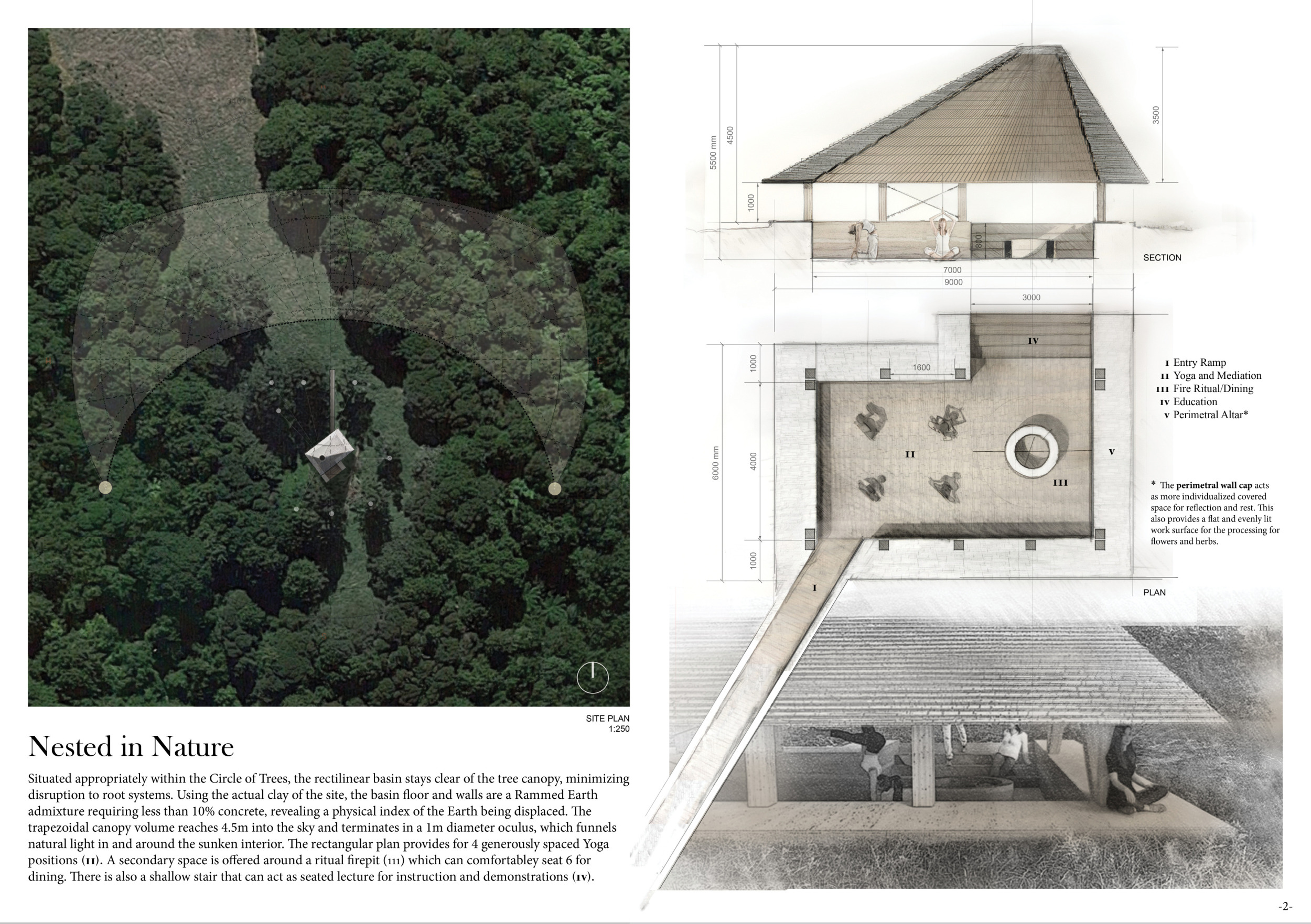 Circular Rammed Earth Structures Architecture project // Rammed Earth Structure Featuring Circular ...