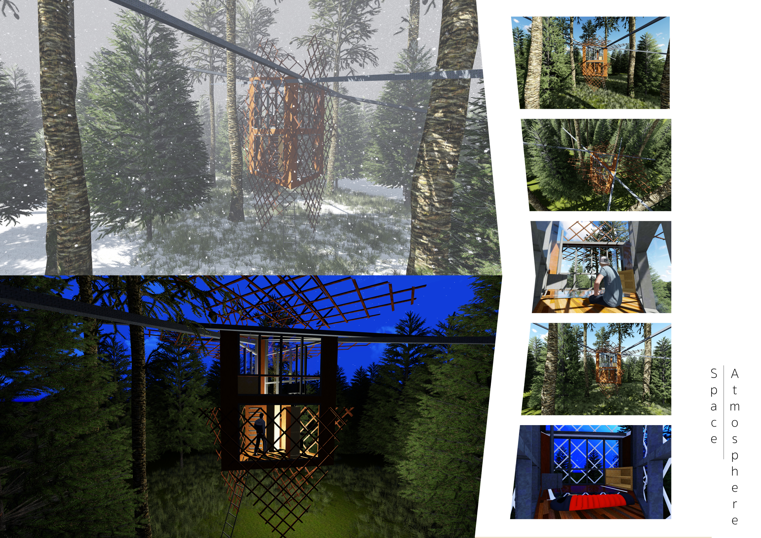 Framework Translucent Architecture project // Cocoon-Like Retreat Crafted from Lattice ...