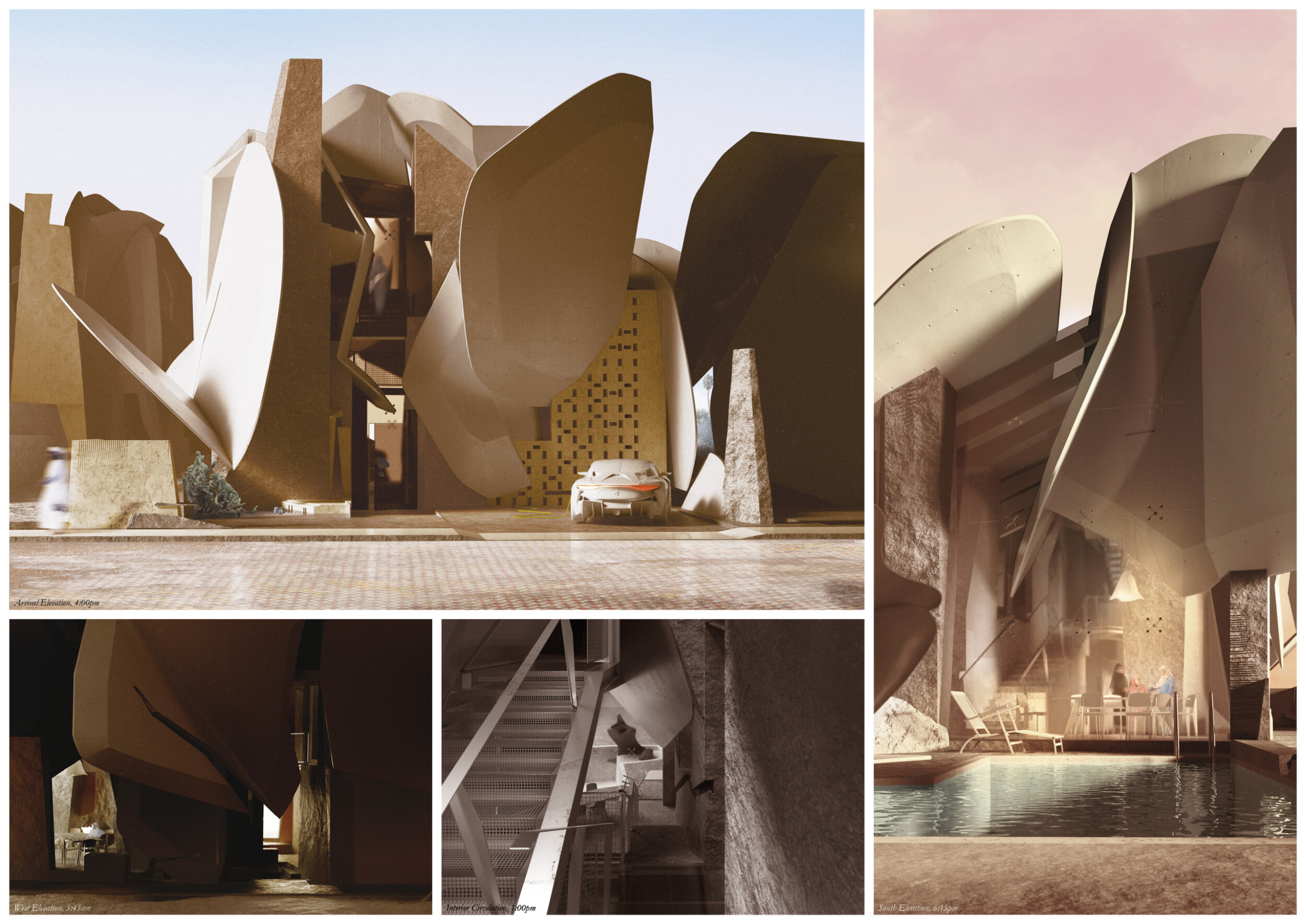 Architecture project // Optimizing Natural Light Through Petal-Form ...