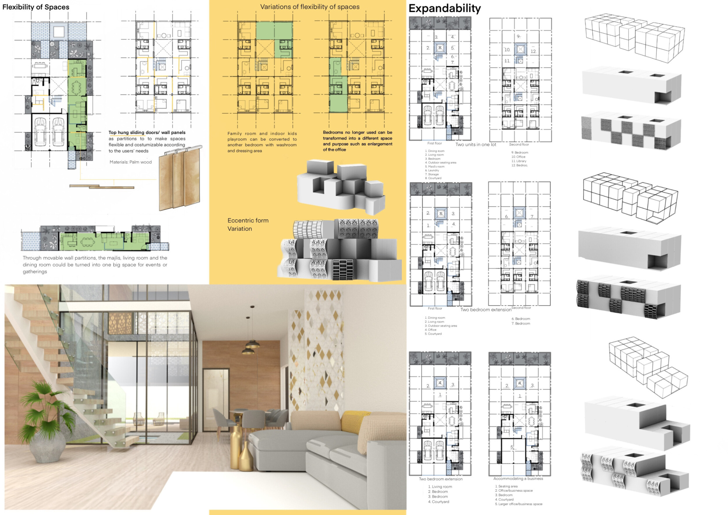 Architecture project // Sustainable Living Through Green Concrete and ...