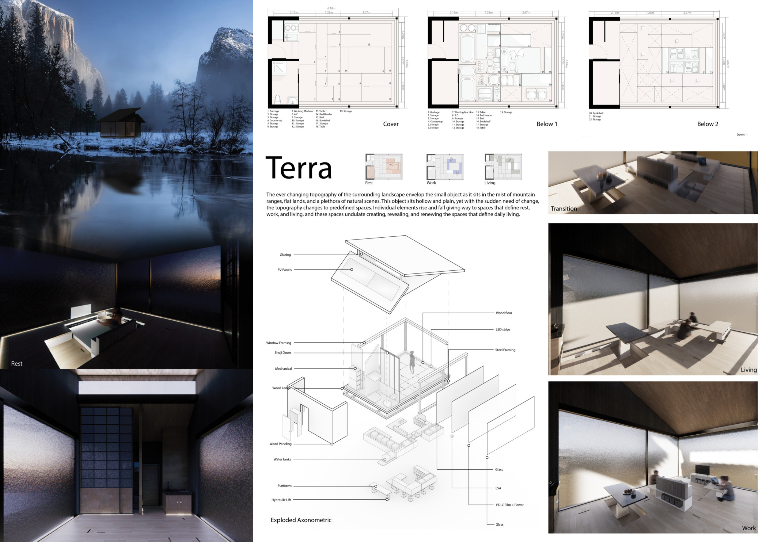 Image showcasing Architecture project // Glazing and Wood Paneling in a Versatile Living ...