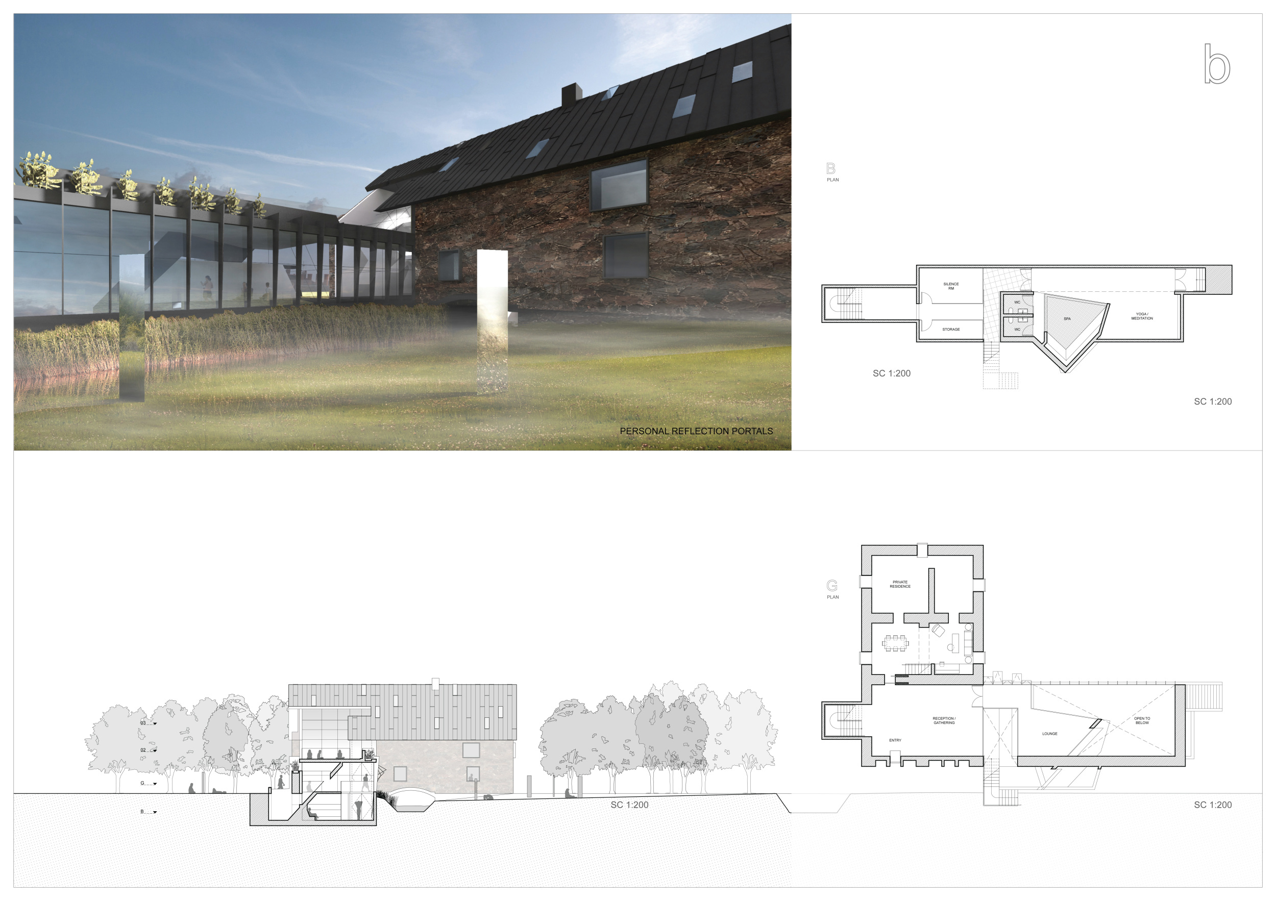 Architecture projects - water reflection // Buildner