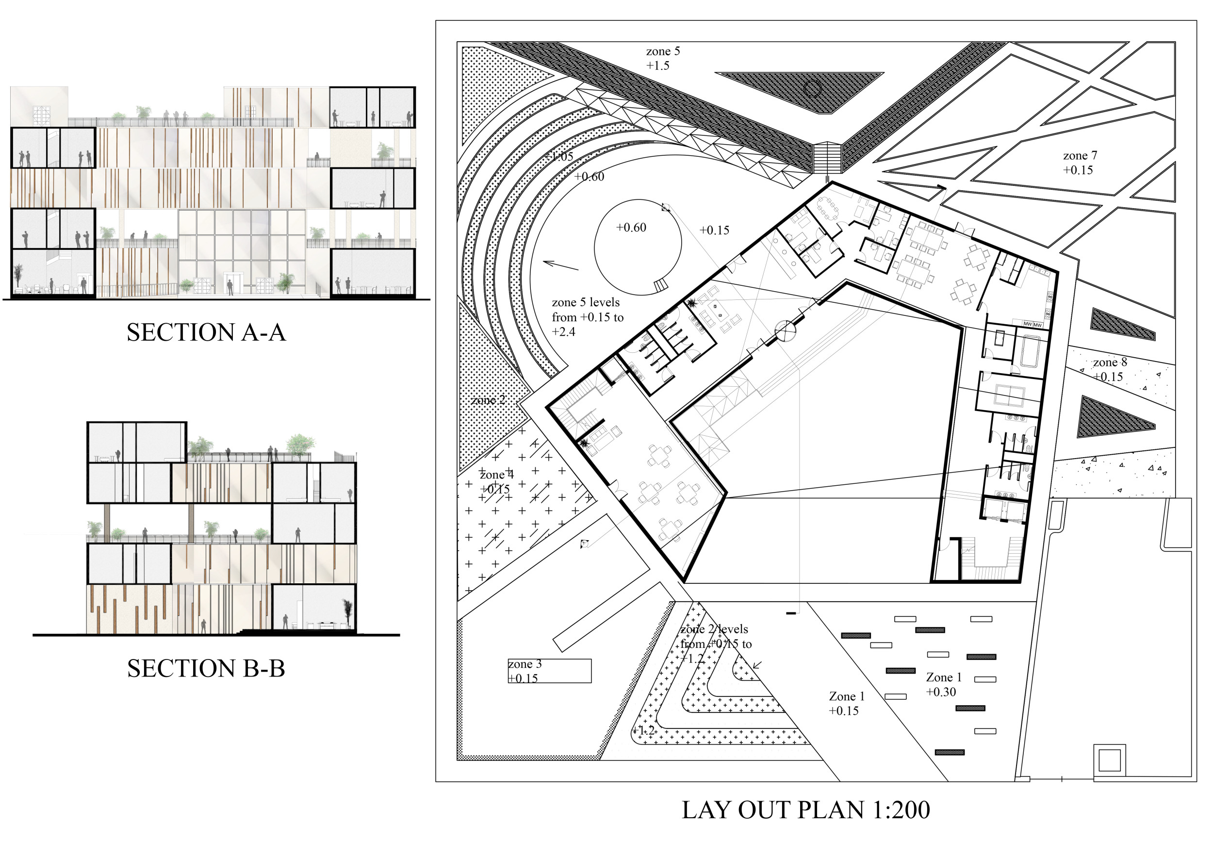 Architecture project // Sensory Spaces with Distinct Geometric Masses ...