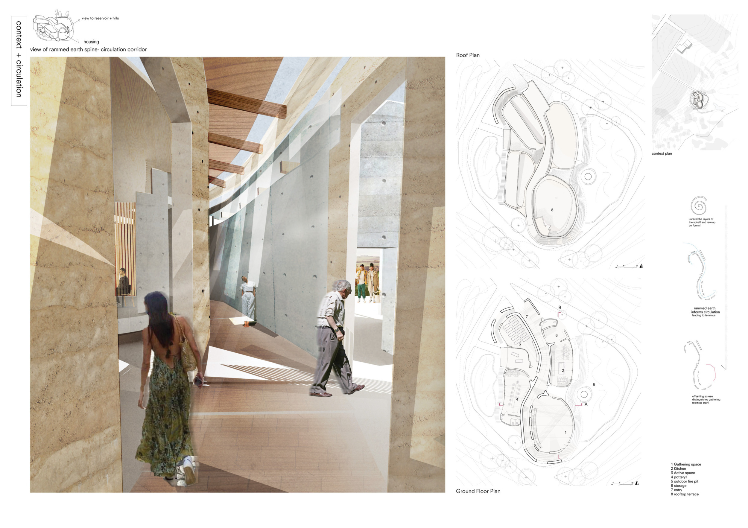 Architecture project // Rammed Earth Structures Fostering Community ...