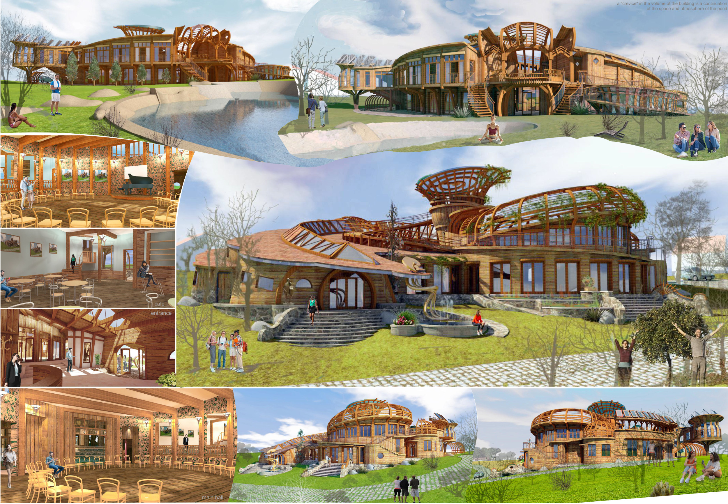 Architecture project // Spiral Community Hub Integrating Cork and ...