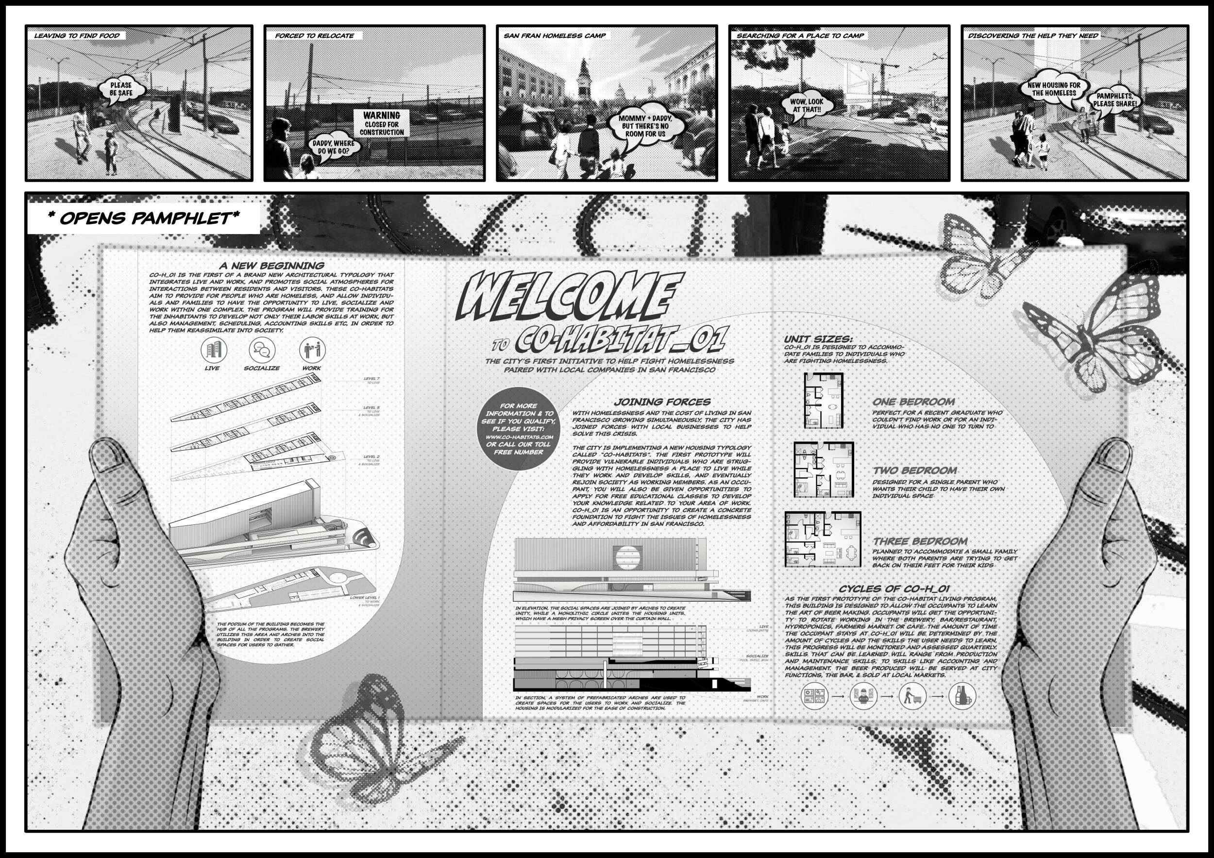 Architecture project // Community Hub Featuring Modular Units and ...