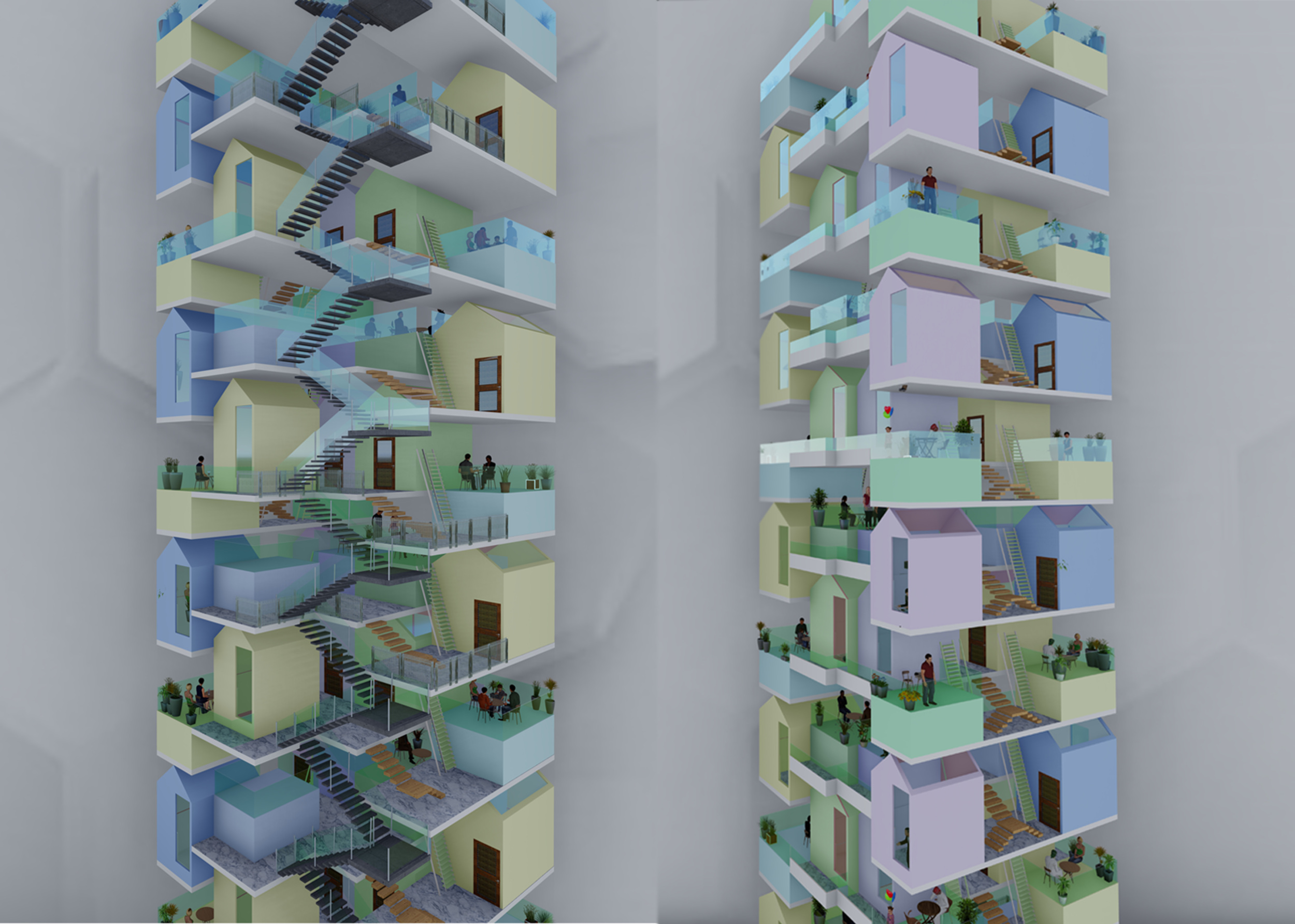 Architecture project // Transformable Living Units with Flexible Rental ...