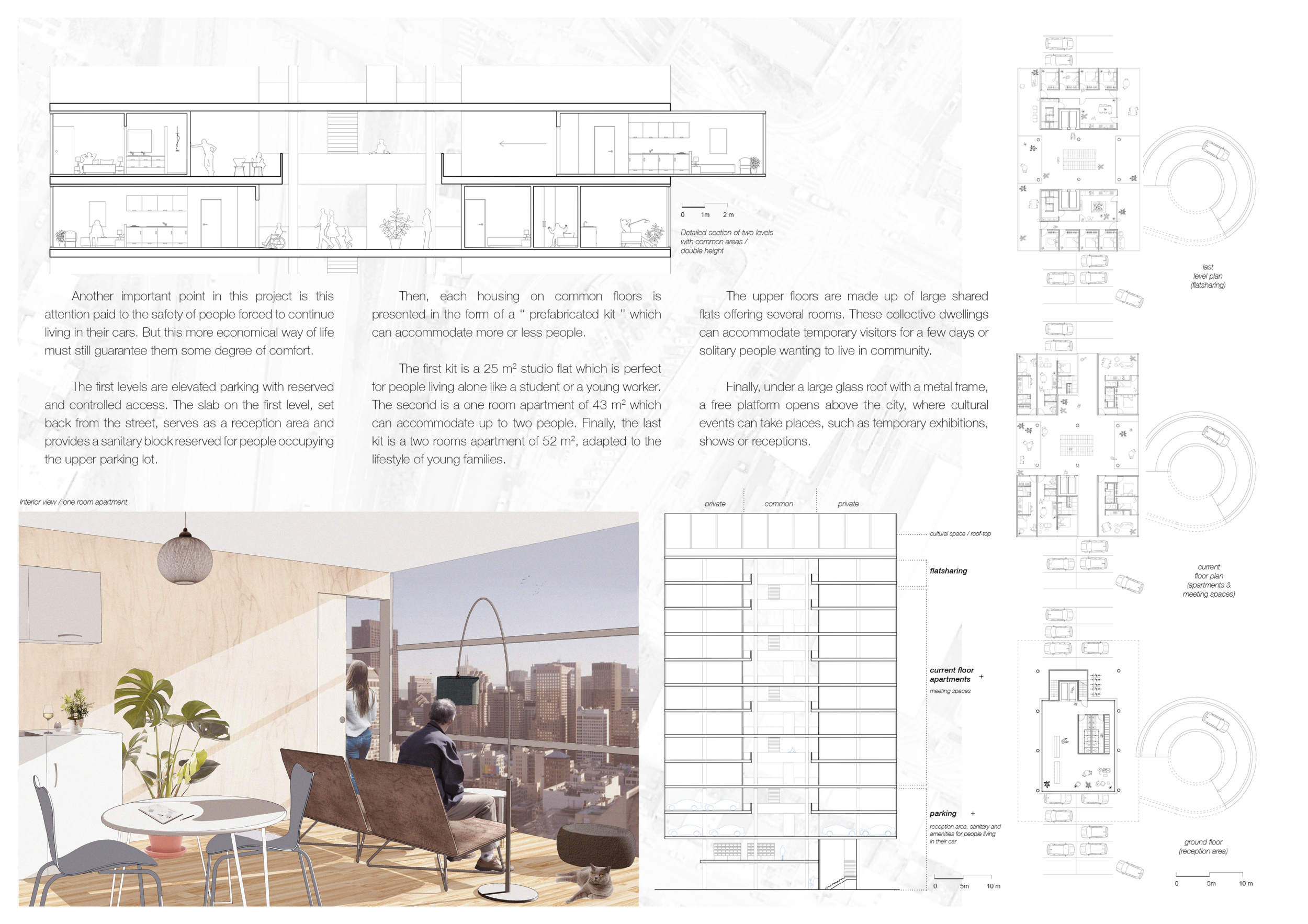 Architecture project // Modular Living Units with Aluminum Composite ...