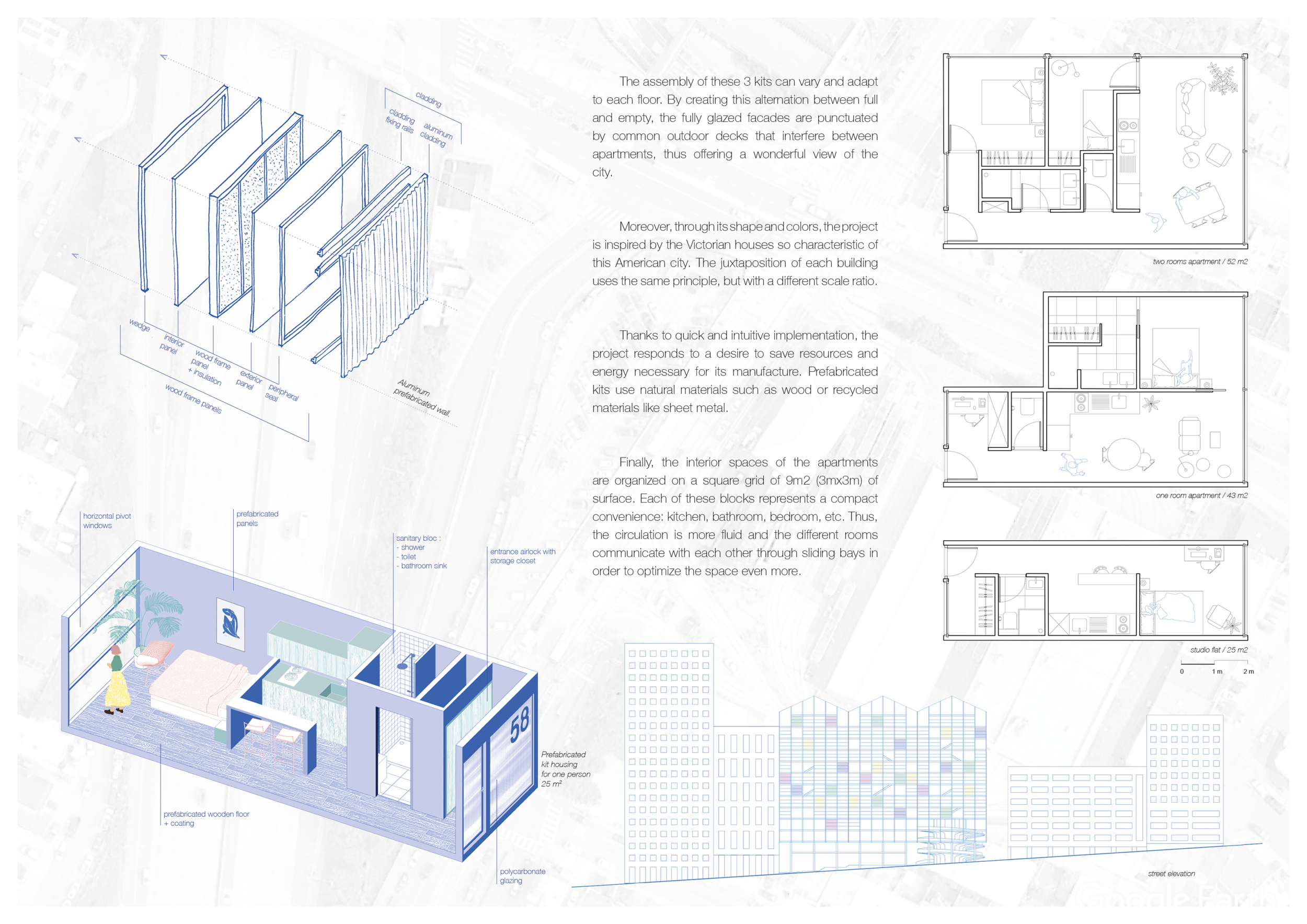 Architecture project // Modular Living Units with Aluminum Composite ...