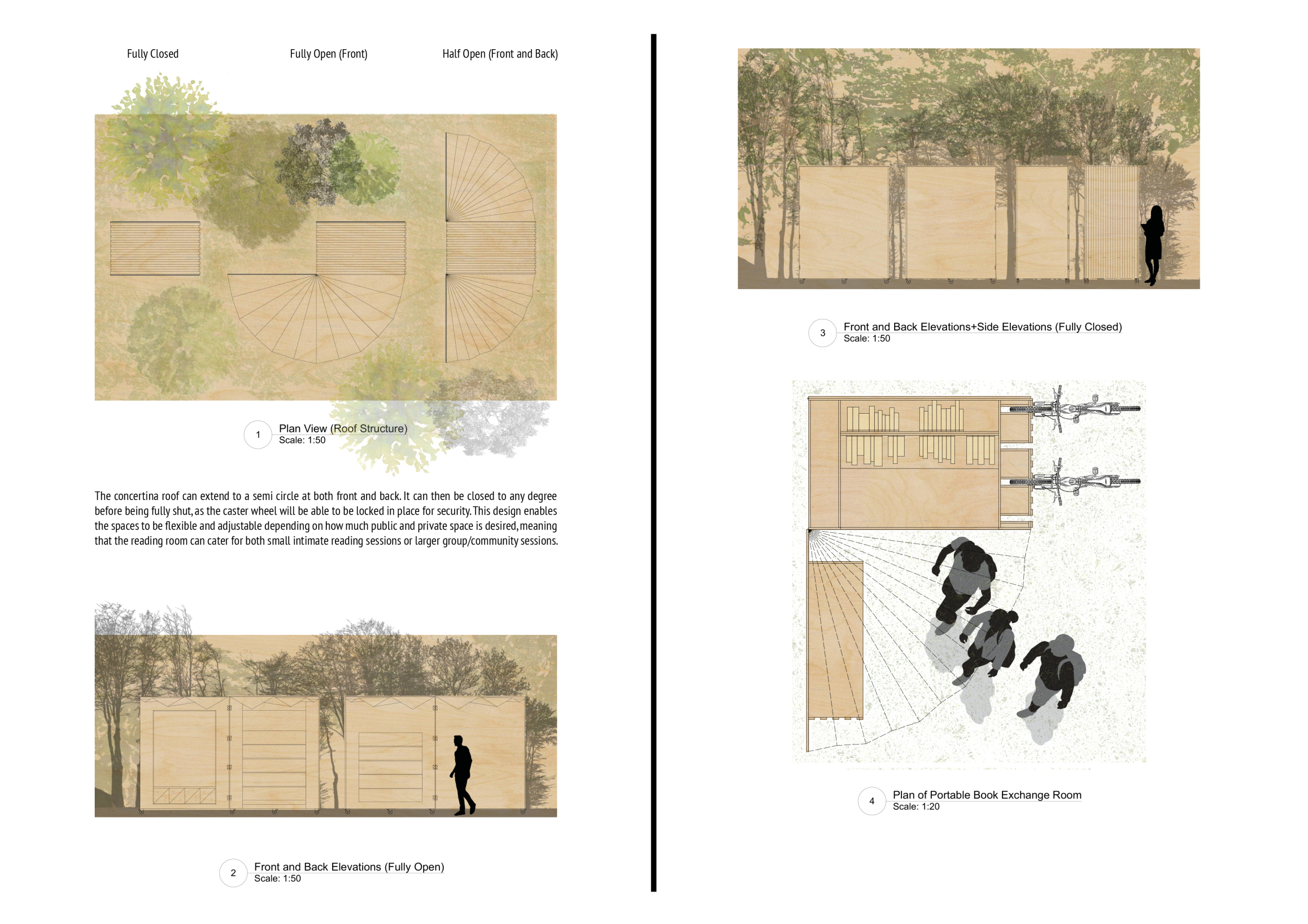 Architecture project // Concave Roof Design Crafted from Plywood and ...