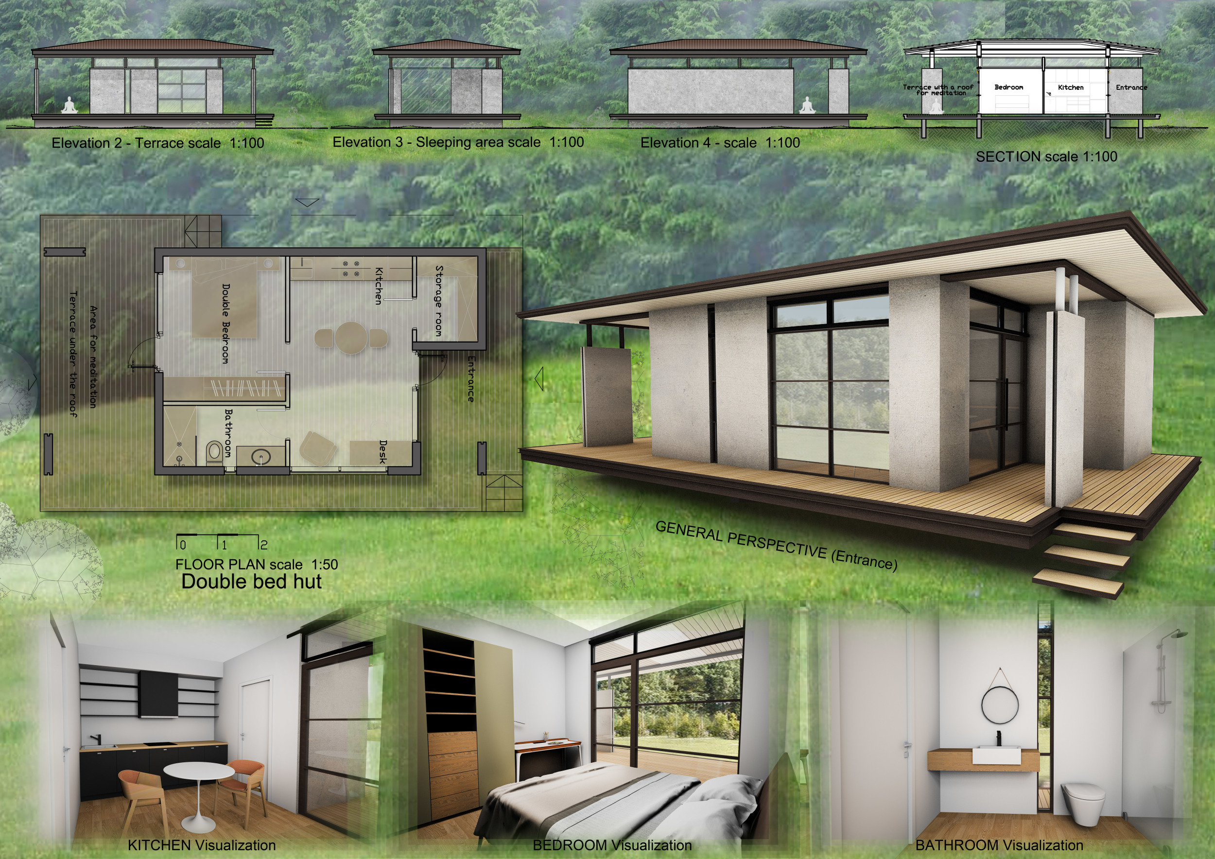Architecture project // Panoramic Retreat Built with Local Materials ...