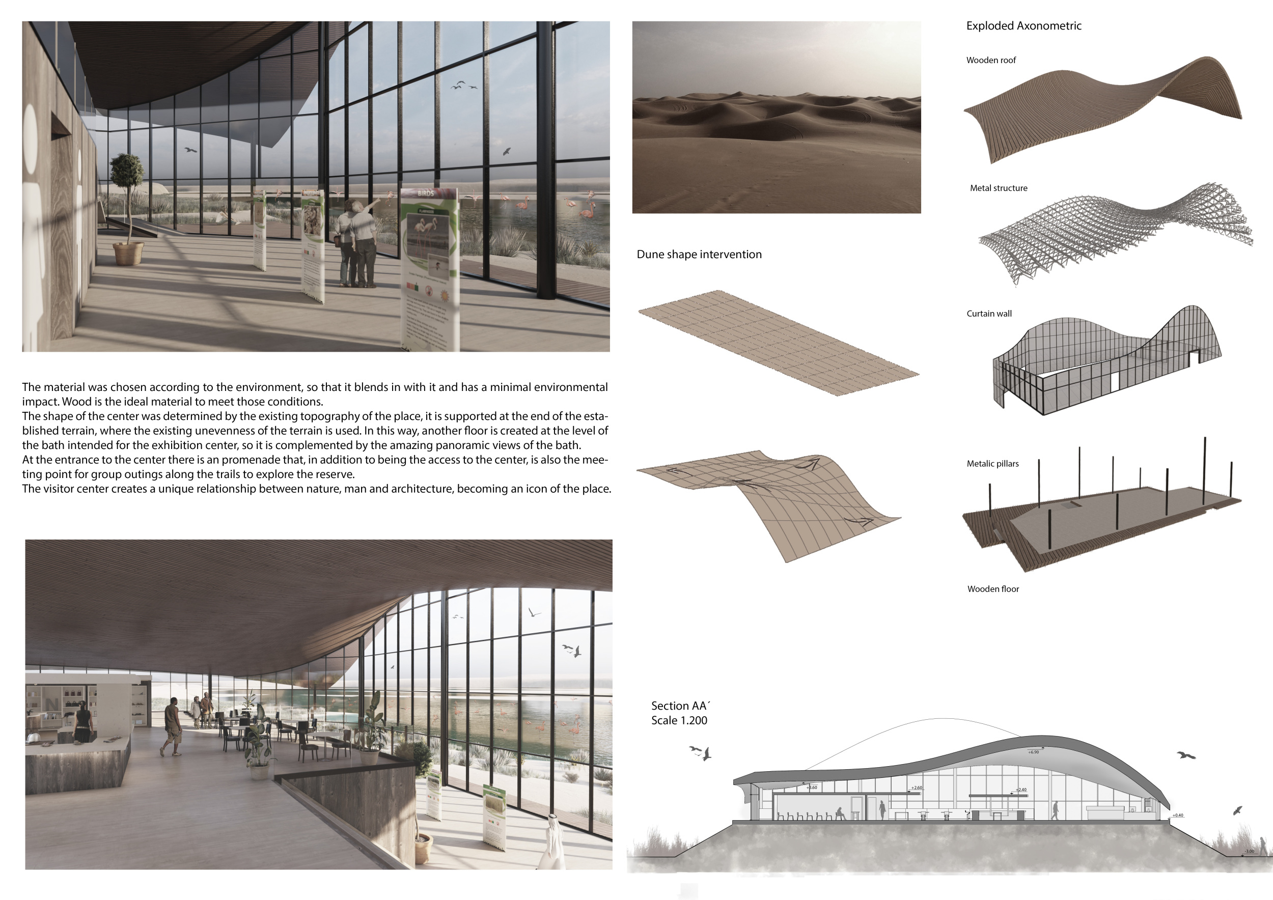 Architecture project // Wooden Harmony in a Desert Landscape ...