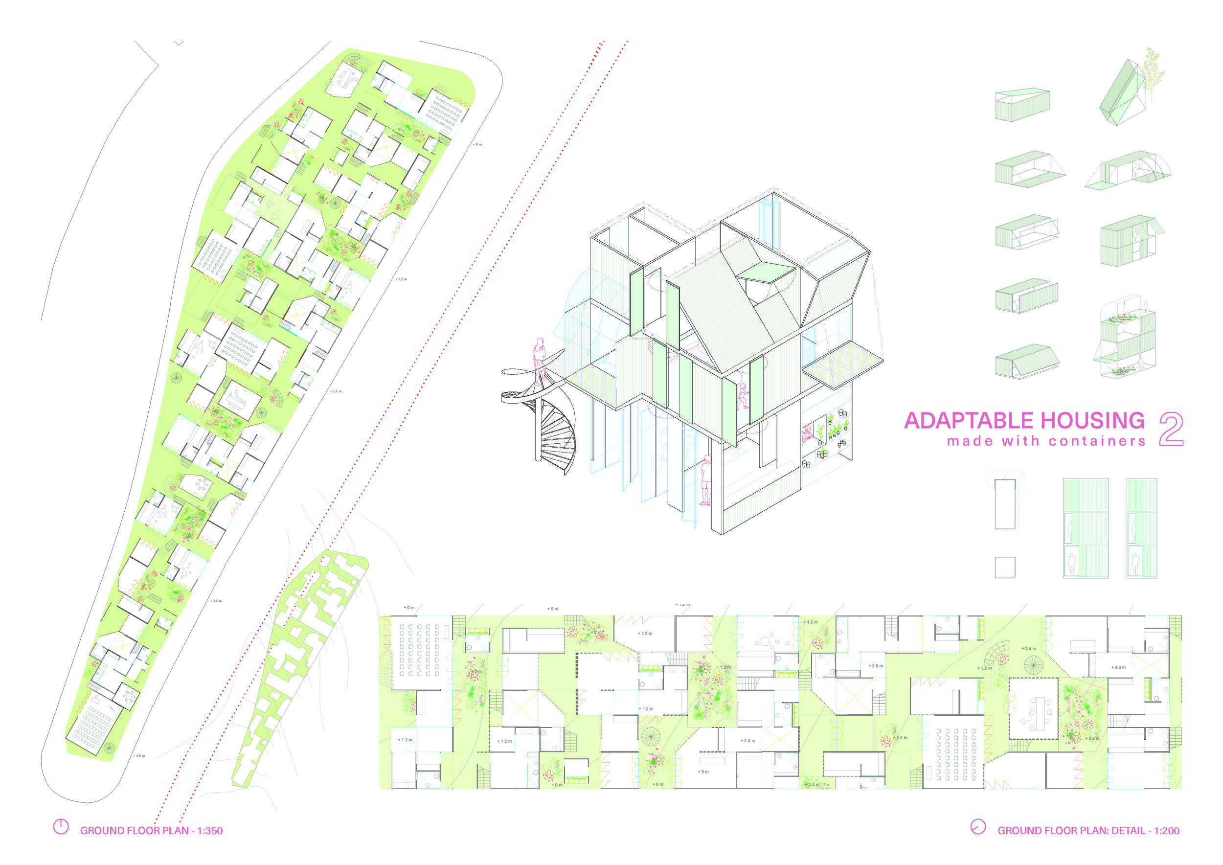 Architecture project // Steel Framework Supporting Community Gardens in ...