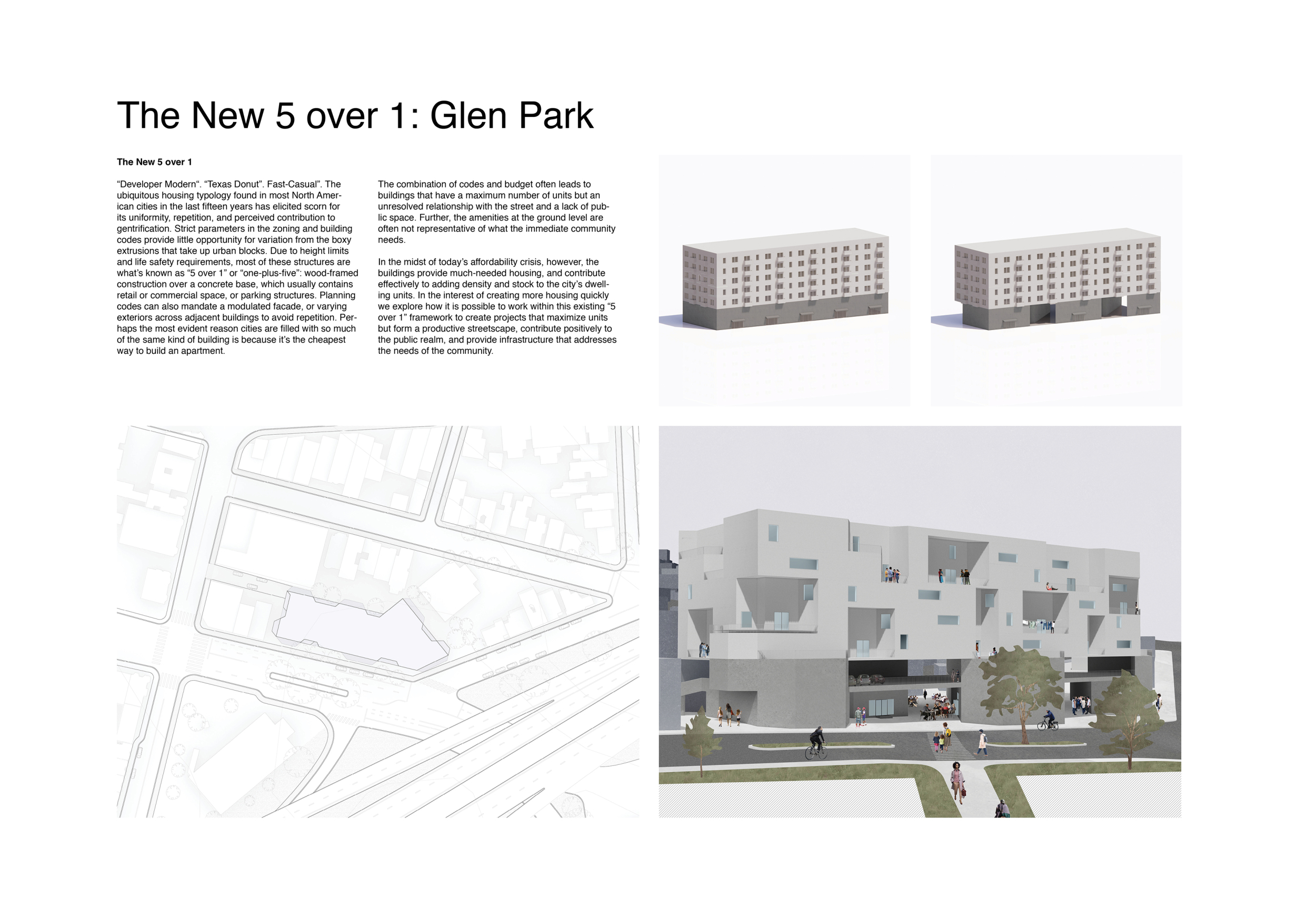 Architecture project // Concrete Podiums and Public Pathways Enhancing ...