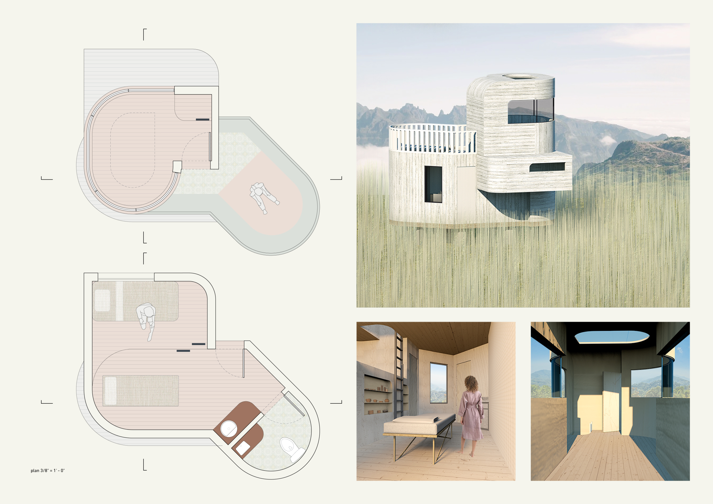 Architecture project // Curved Windows and Cedar Frames in a ...