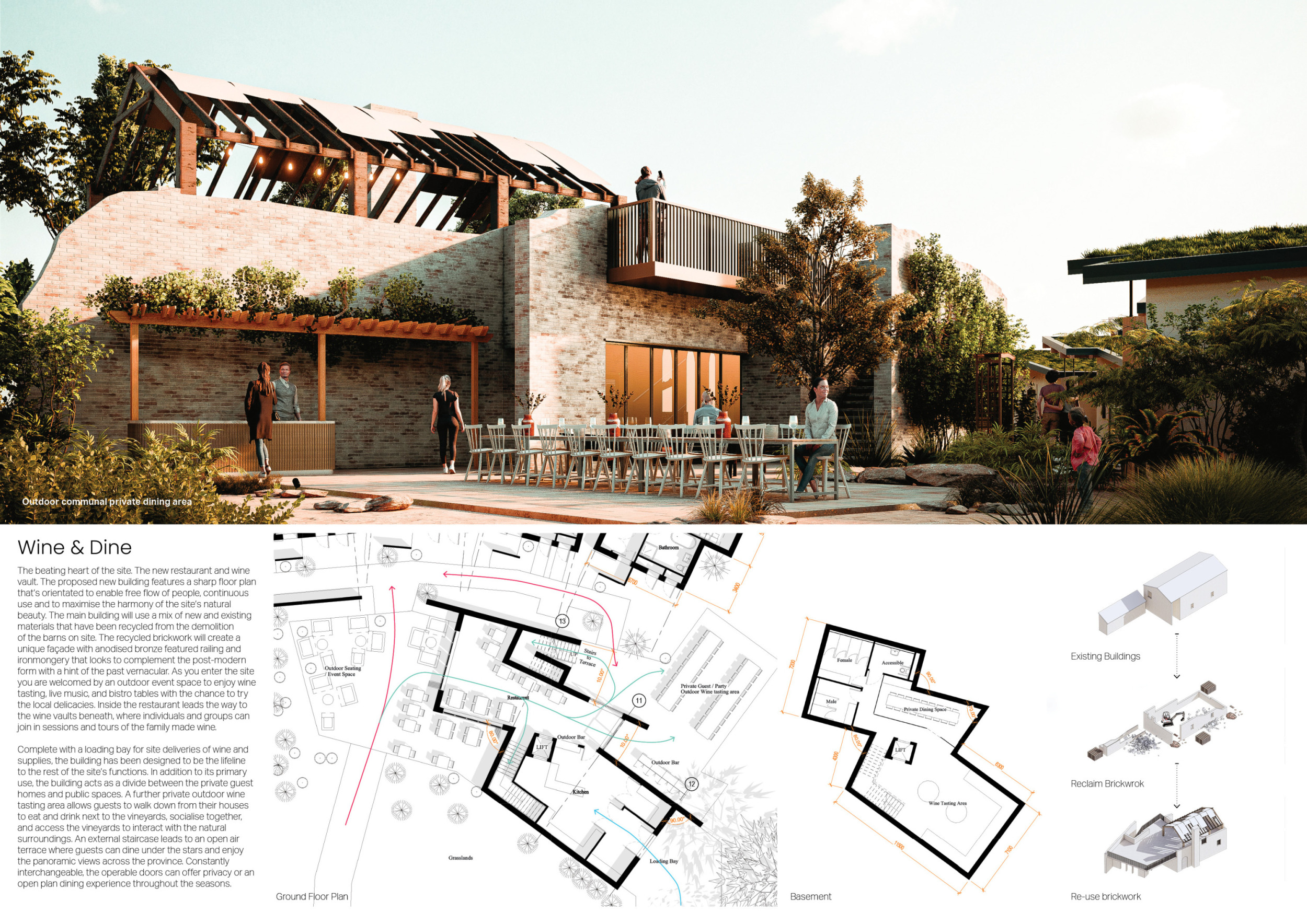 Architecture project // Terracotta and Reclaimed Brick Building ...