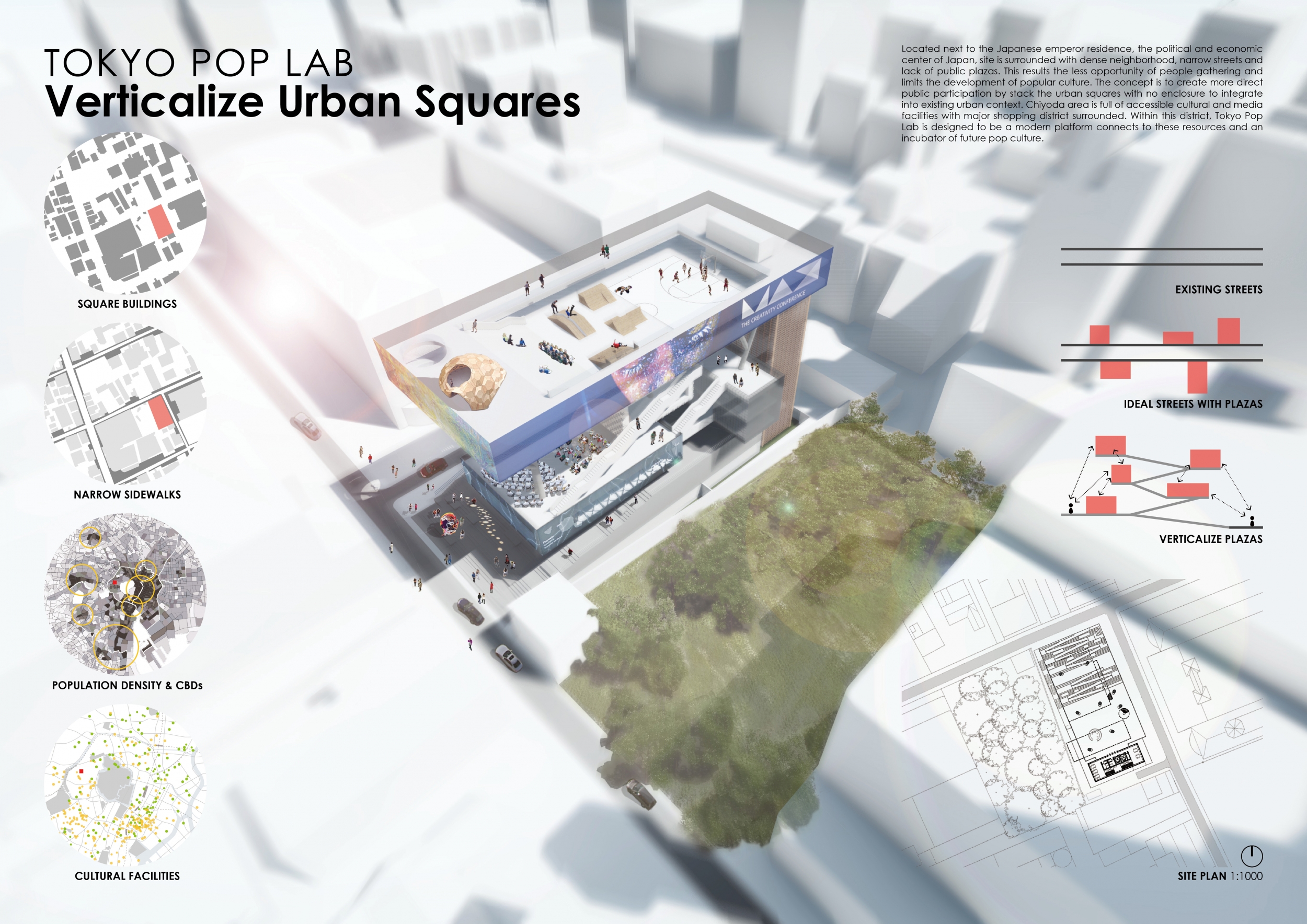 Architecture project // Vertical Interaction Spaces Featuring Glass and ...