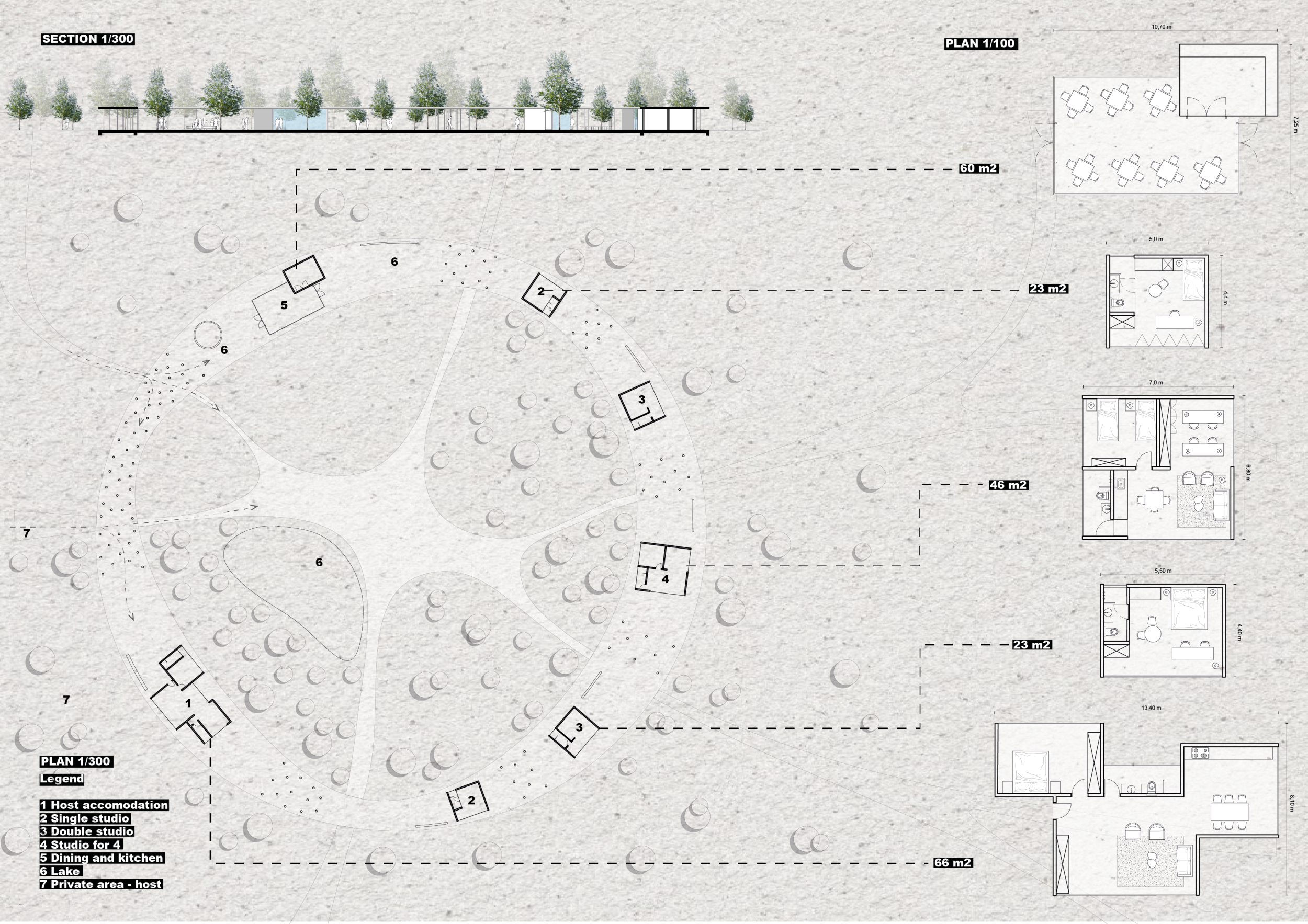 Architecture project // Private Gardens Framing Community Spaces in a ...