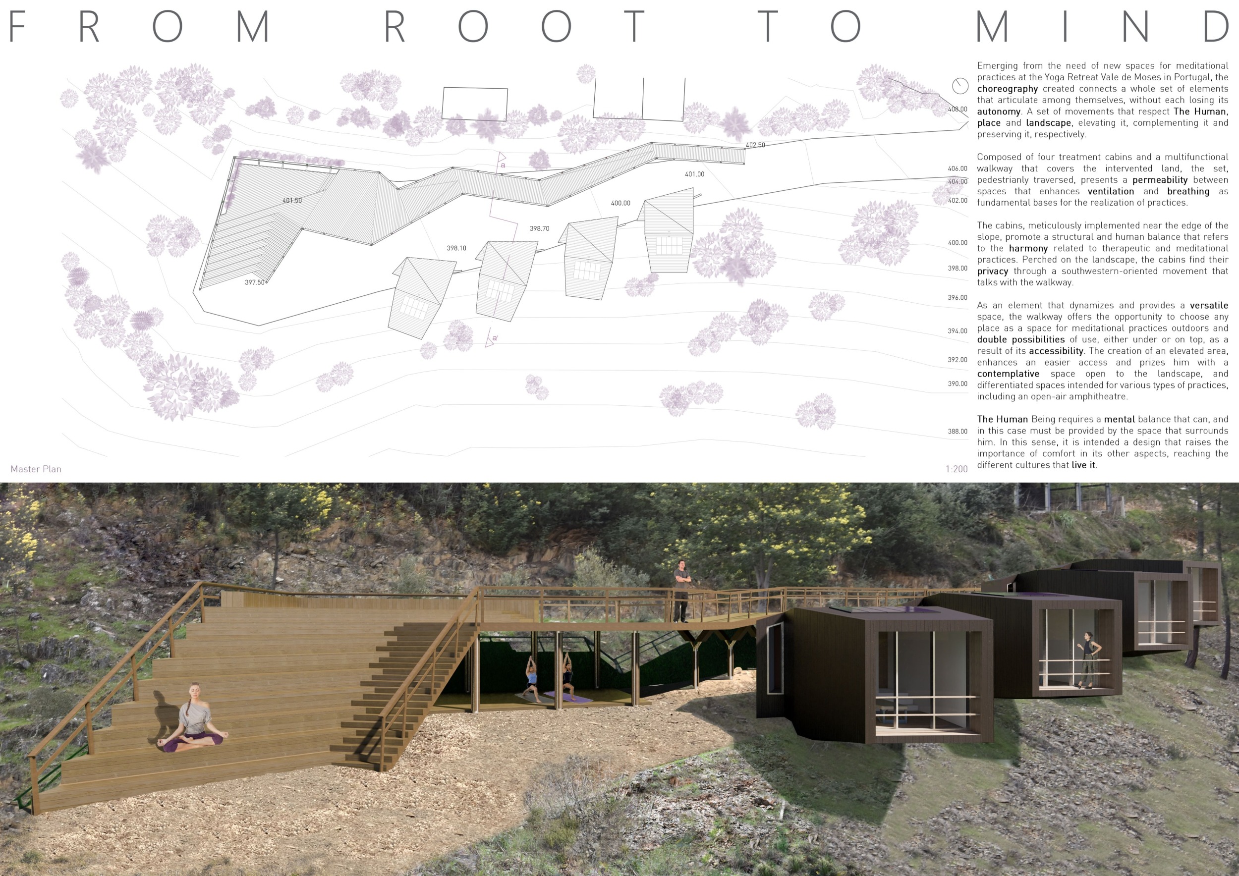 Slope Cladding Architecture project // Wood Cladding Retreat with Slope Integration ...