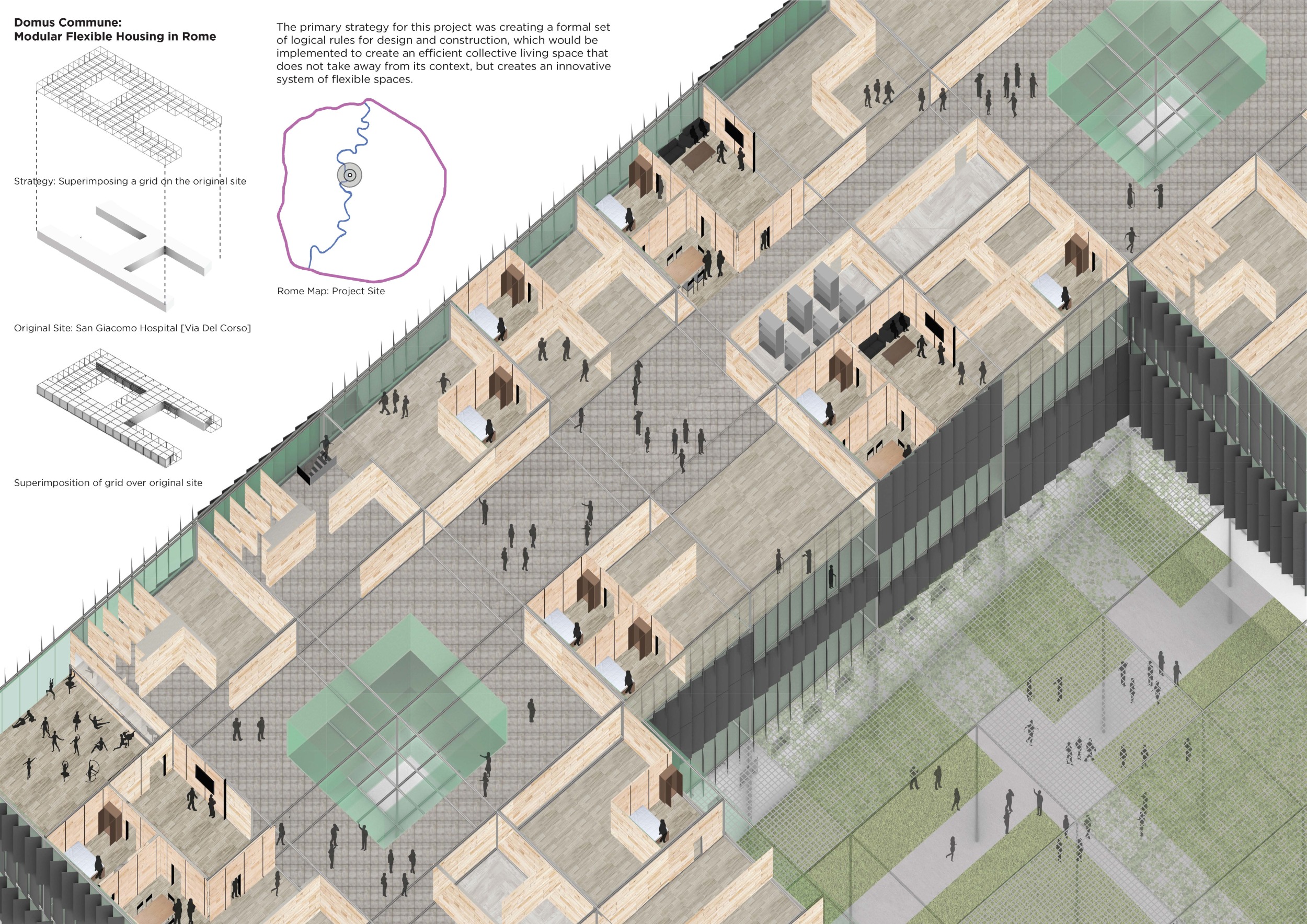 Modular Design Interaction Architecture project // Modular Living Spaces with Sliding Partitions ...