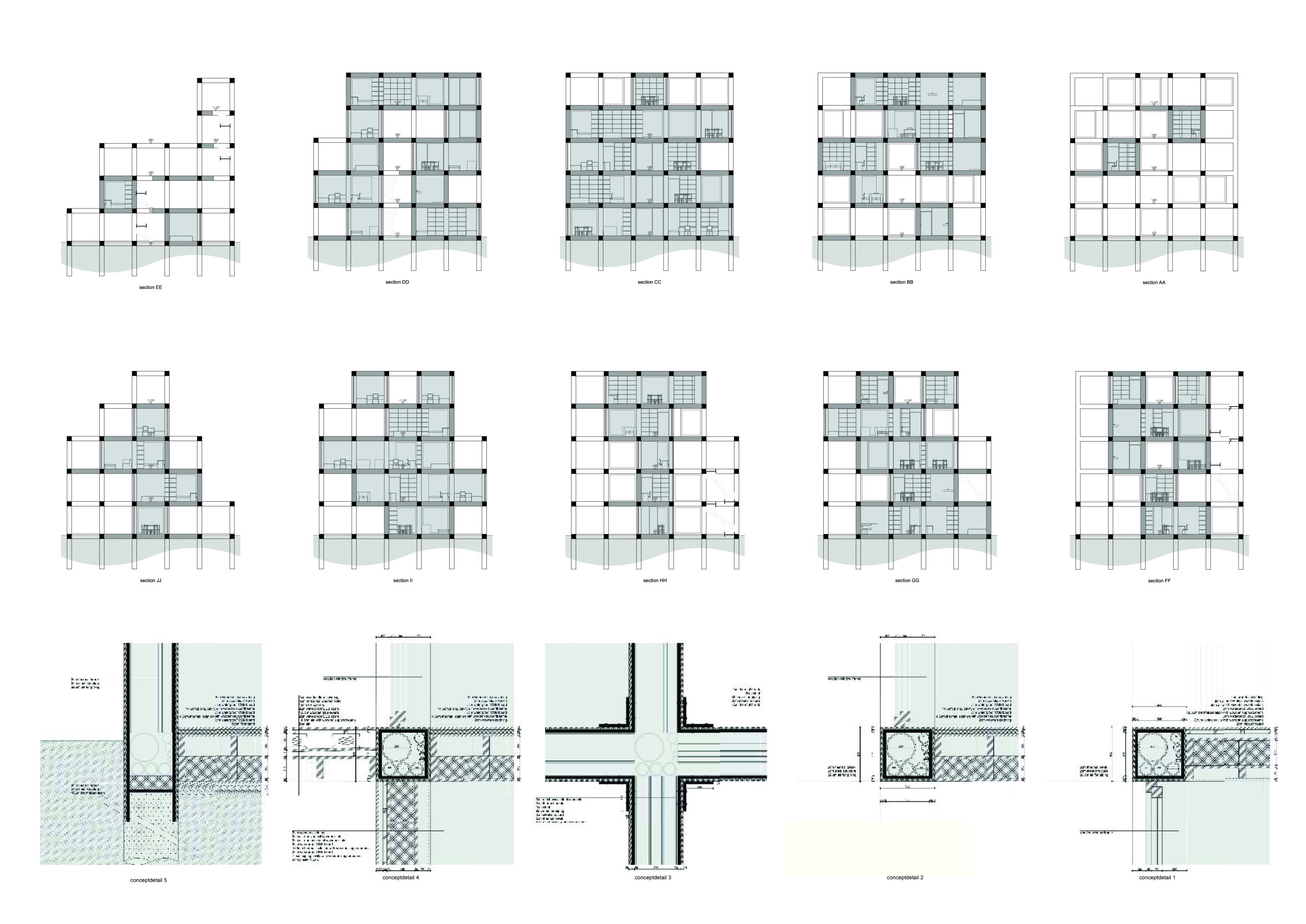 Architecture project // Concrete Foundation with Steel Framework for ...