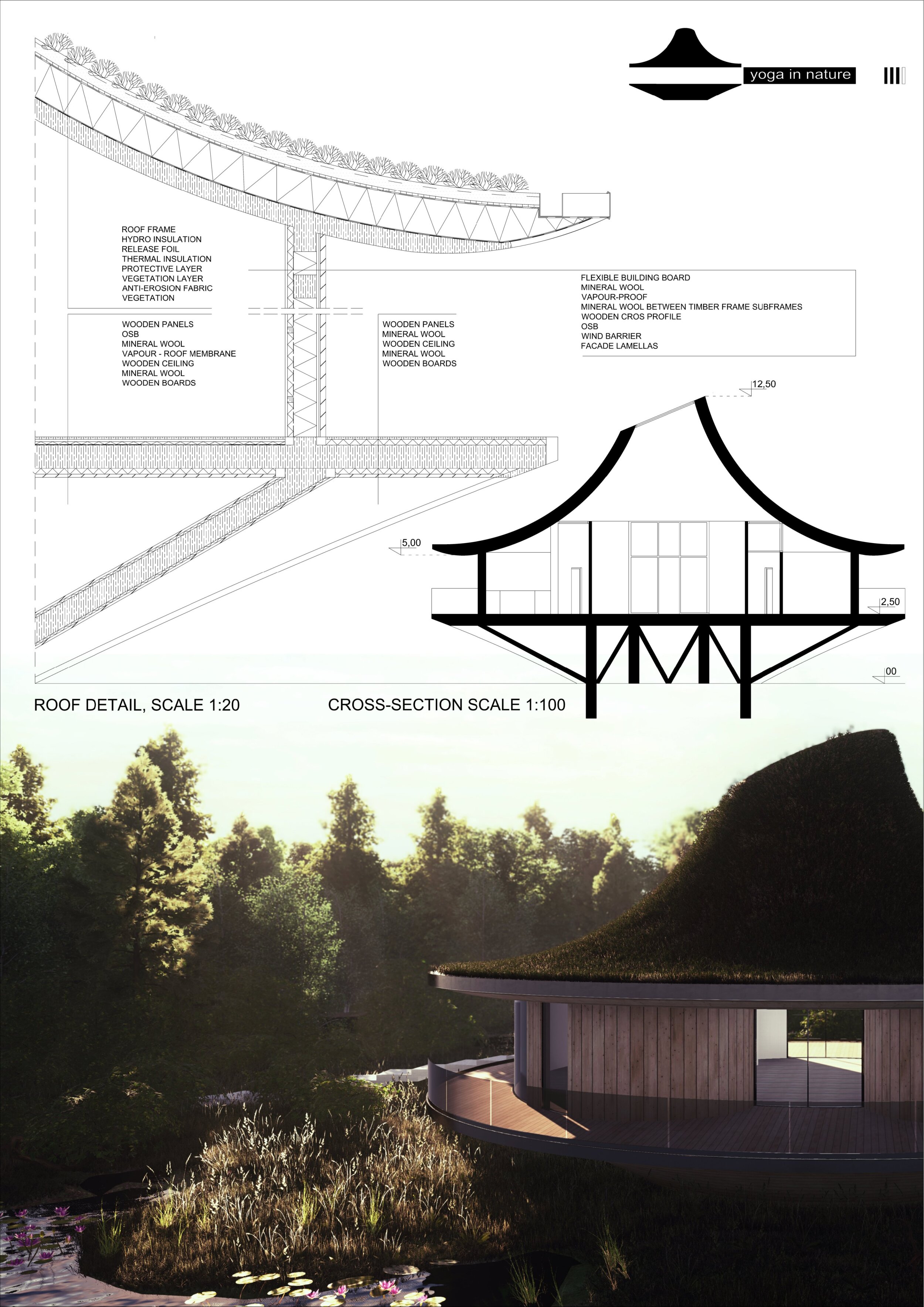 Architecture project // Conical Structure Crafted from Cross-Laminated ...