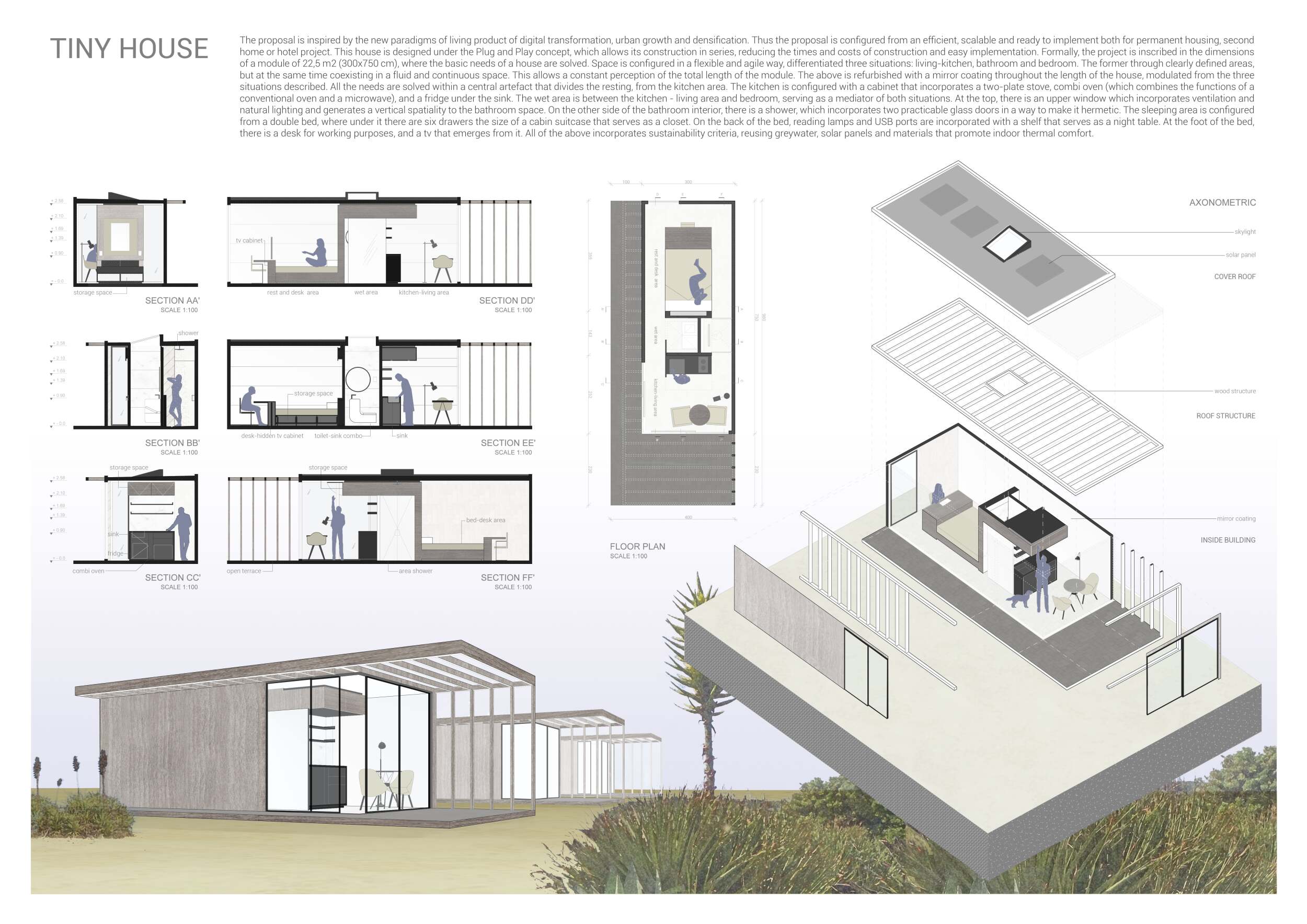 Architecture project // Mirror Coating Enhances Compact Living ...