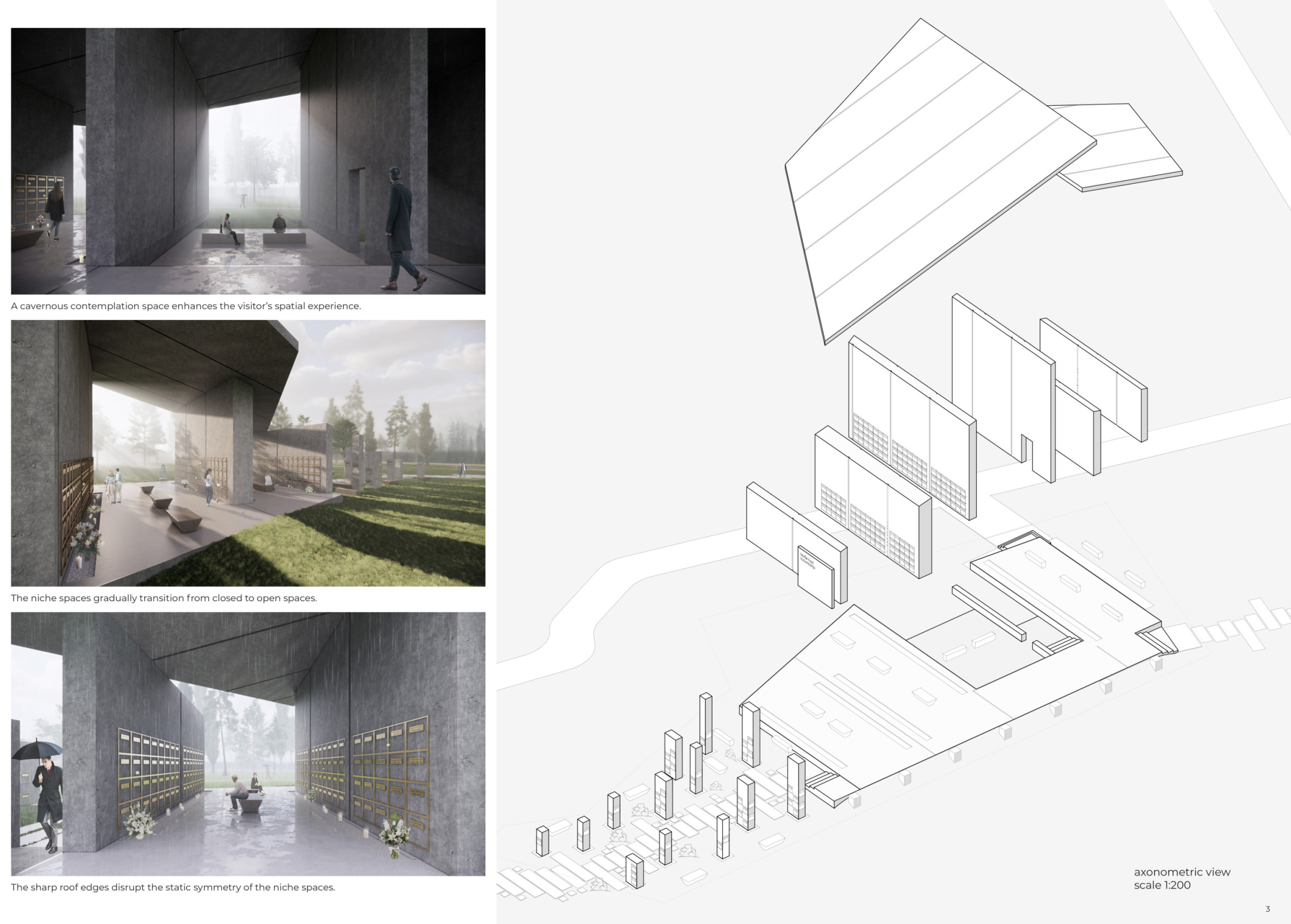 Architecture project // Recycled Concrete and Bronze Trims Within a ...
