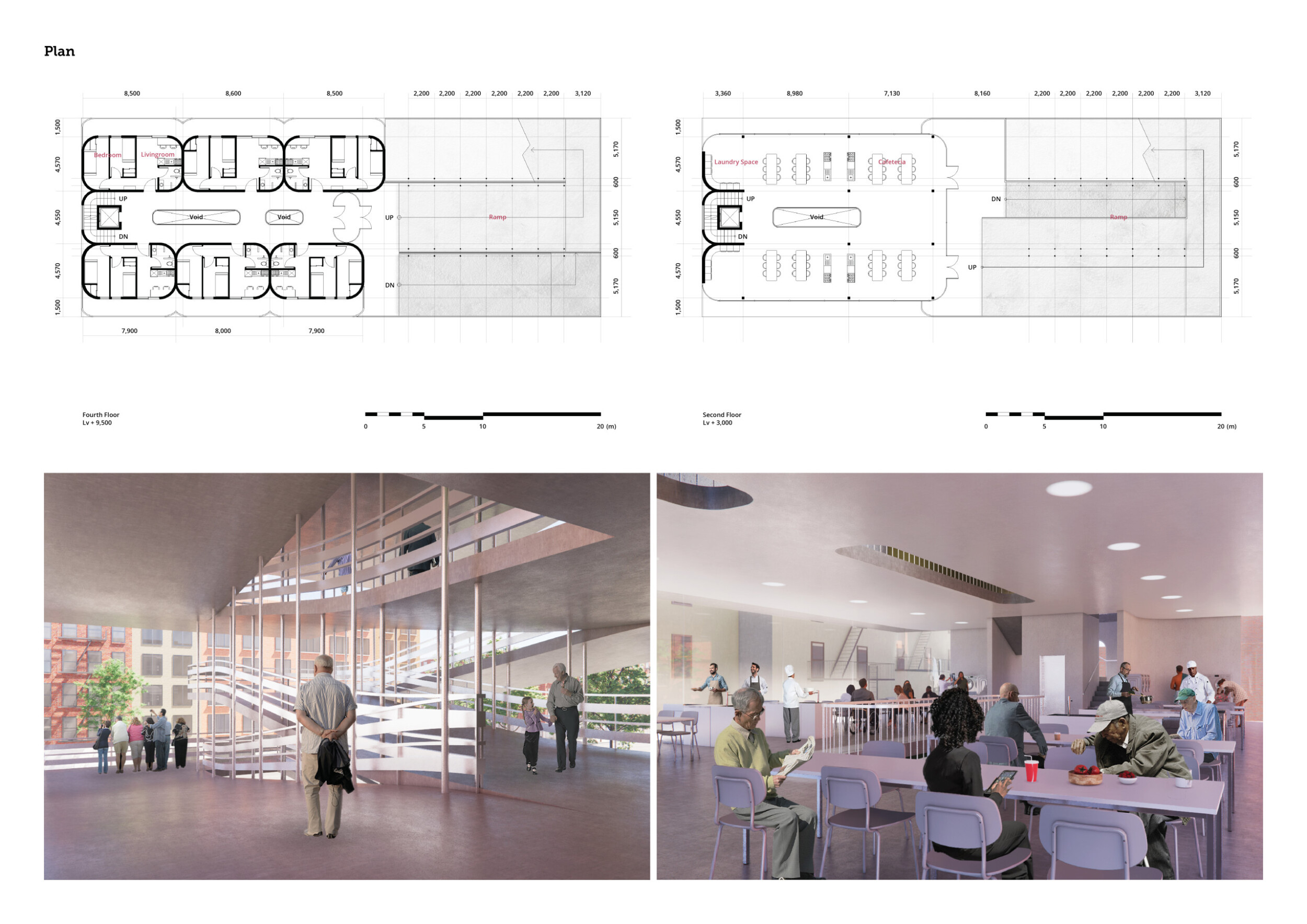 Architecture project // Spiral Ramps and Natural Light in a Community ...
