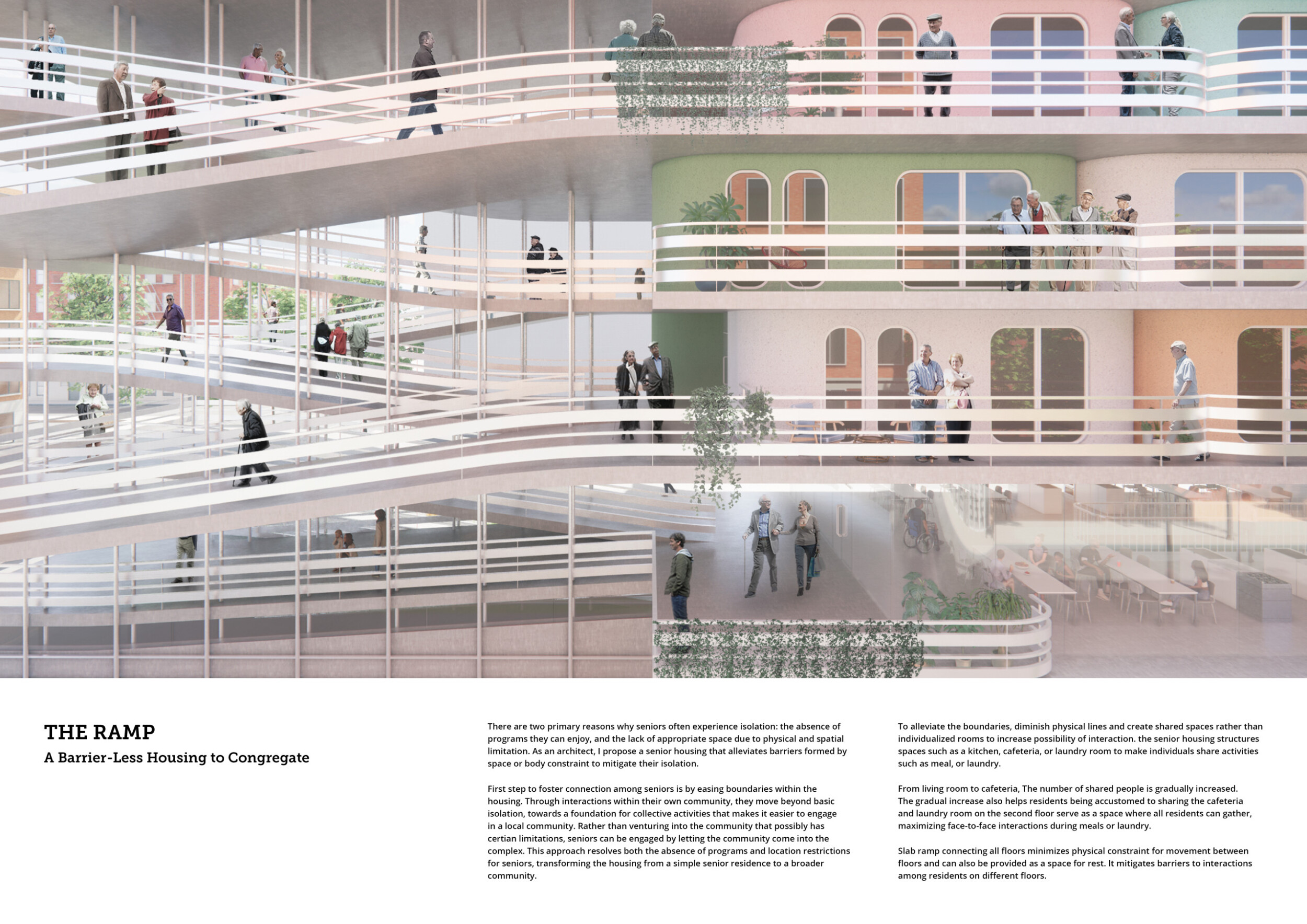 Architecture project // Spiral Ramps and Natural Light in a Community ...